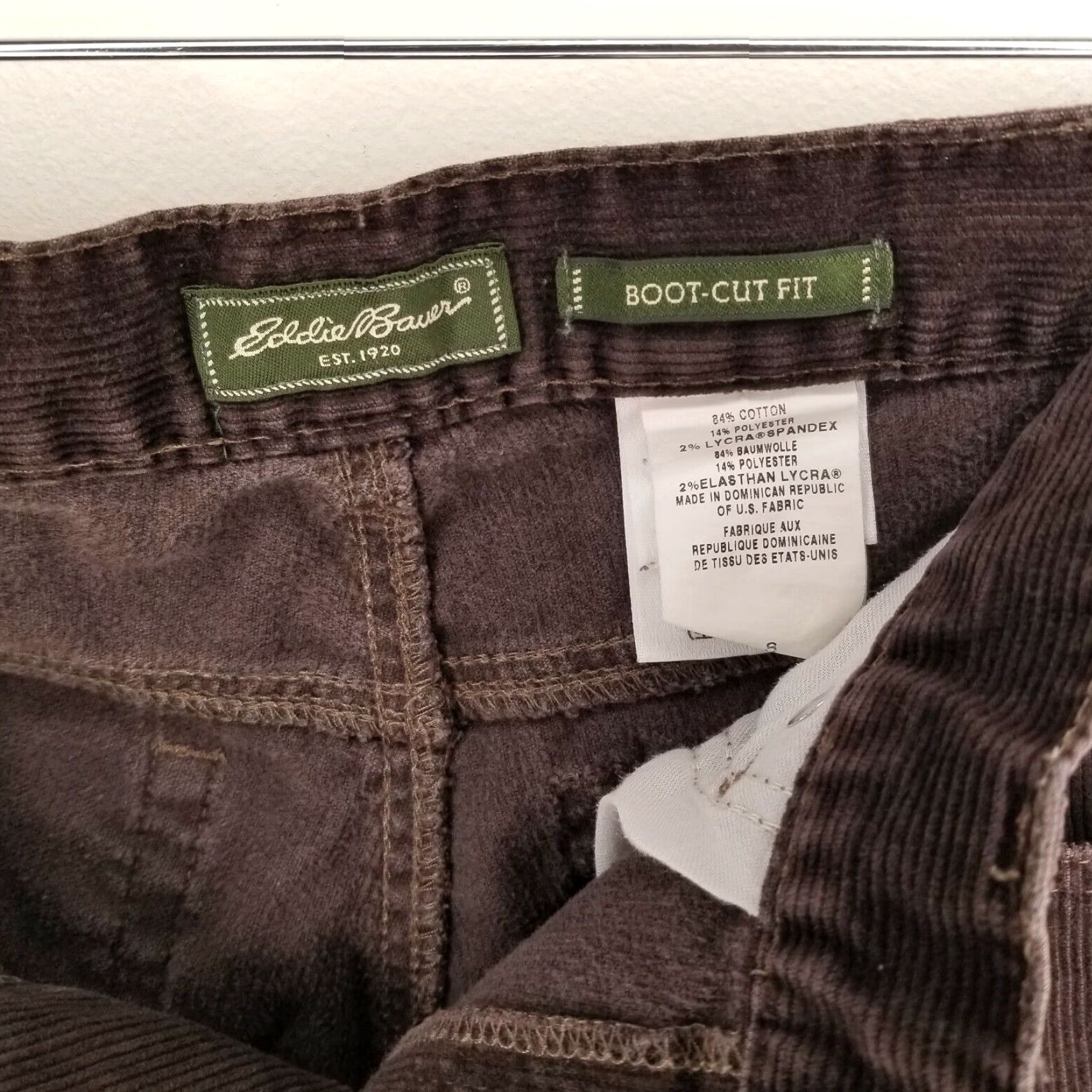 Eddie Bauer Eddie Bauer Corduroy Boot Cut Brown Pants Women's Size 8 Size 30" / US 8 / IT 44 - 3 Thumbnail