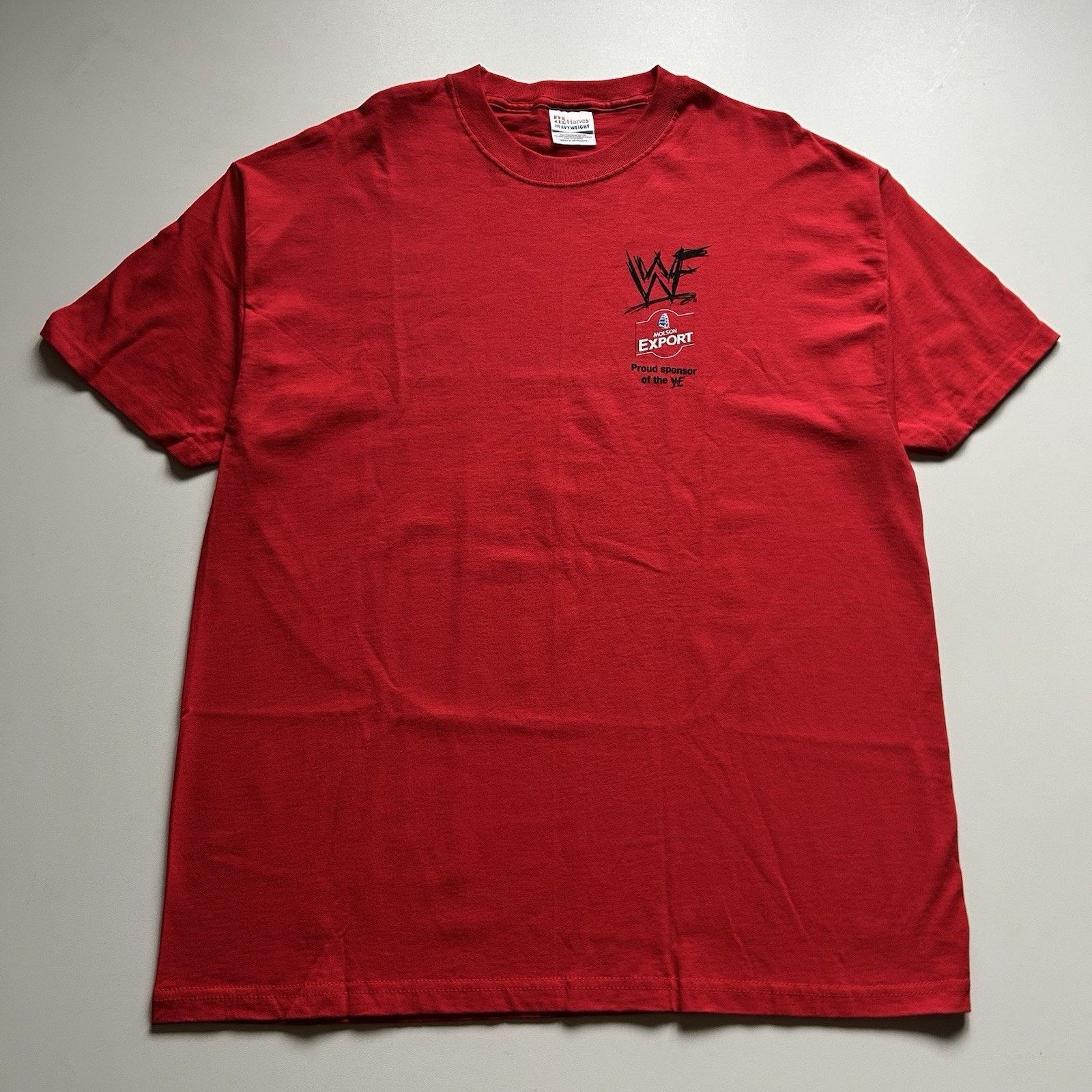 Hanes Vintage WWF Logo T-Shirt XL Hanes 90s Wrestling Promo Rare Size US XL / EU 56 / 4 - 1 Thumbnail