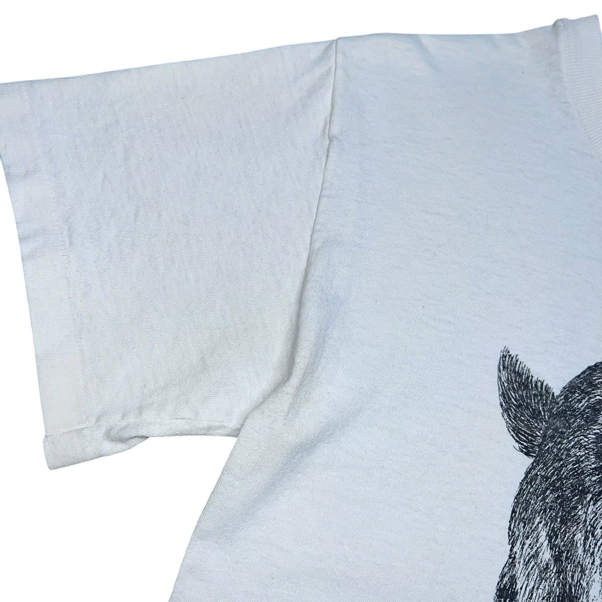 Other Vintage 1990 Wolf Losing Ground Human-i-Tees Graphic T-Shirt Size US S / EU 44-46 / 1 - 10 Thumbnail