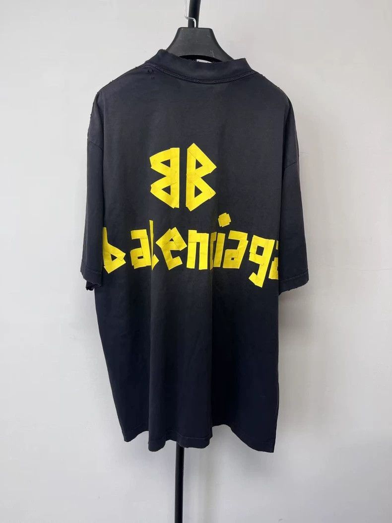Balenciaga Balenciaga balenciaga logo print oversized tshirt black -2 Size US L / EU 52-54 / 3 - 2 Thumbnail