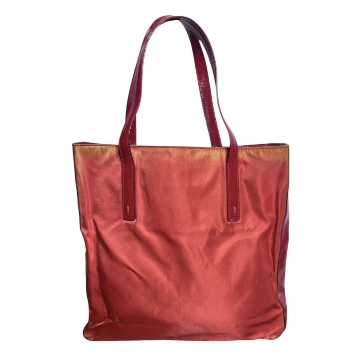 Prada vintage prada red nylon & patent leather bag Size ONE SIZE - 1 Thumbnail