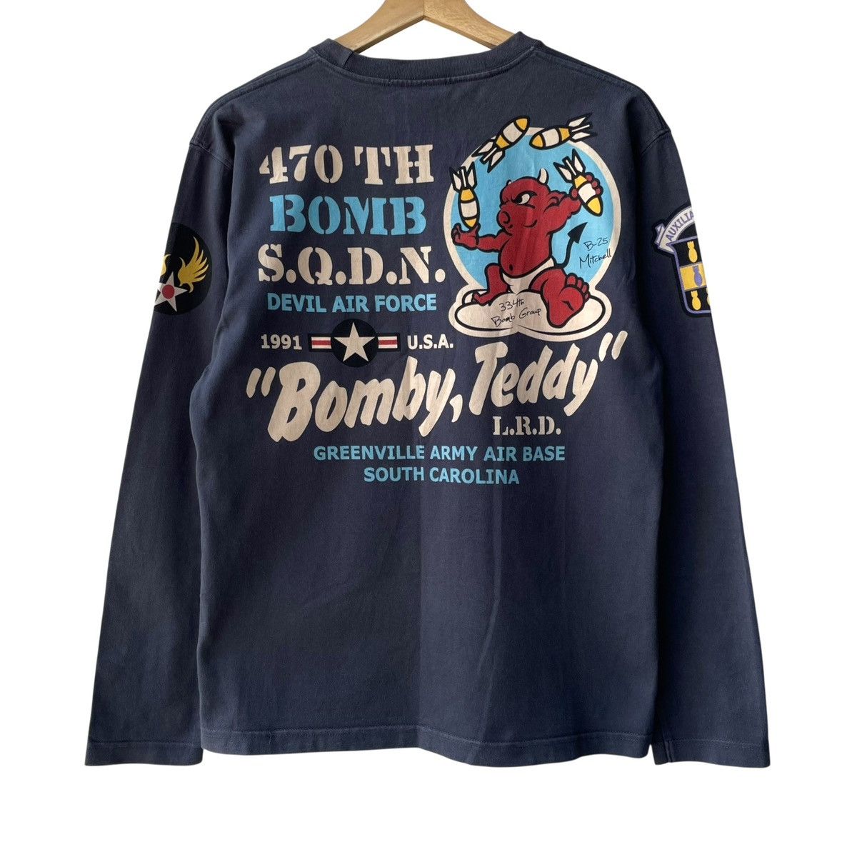 Tedman Tedman Company Japan Lucky Devil USAF Long Sleeve Tee Size US L / EU 52-54 / 3 - 1 Thumbnail