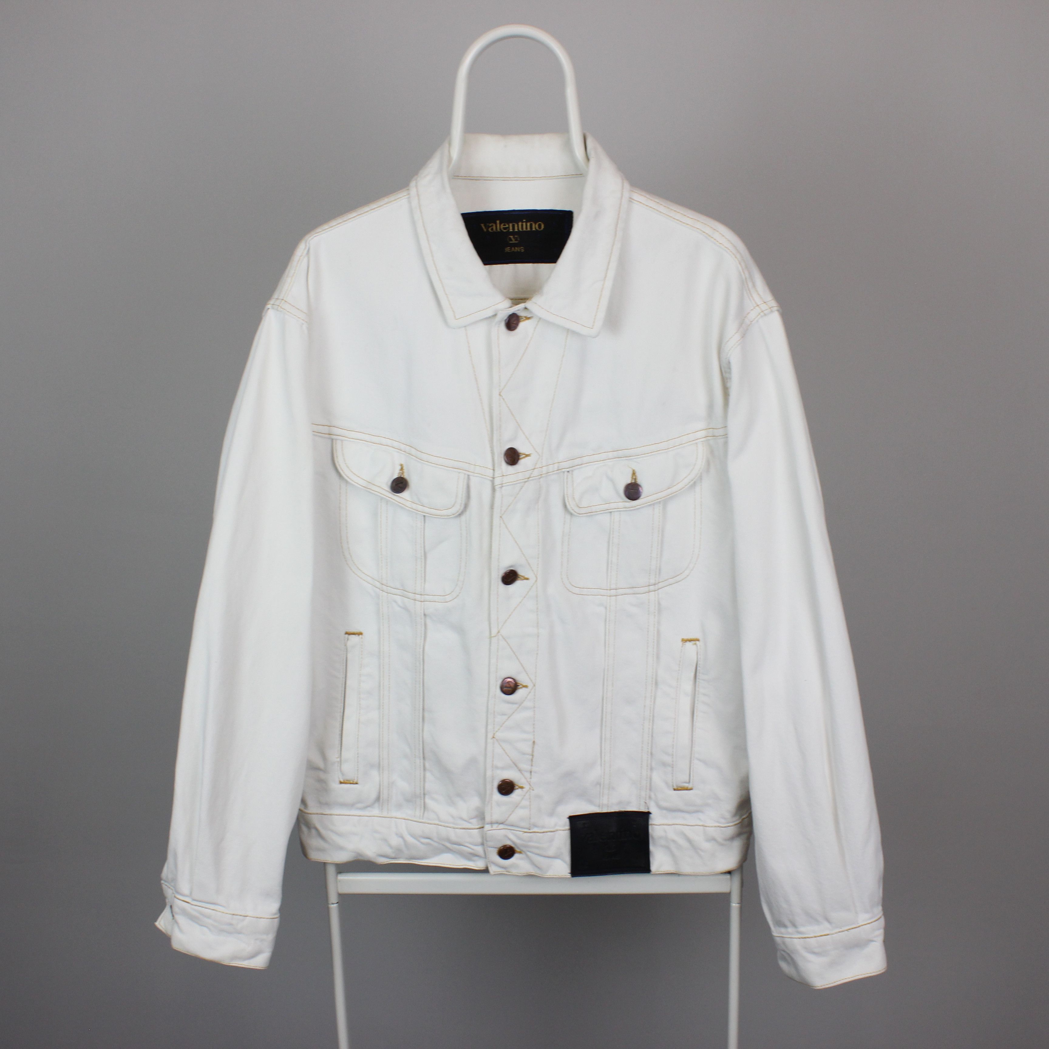 Valentino Valentino denim jacket vintage white heavy L XL Size US L / EU 52-54 / 3 - 1 Thumbnail