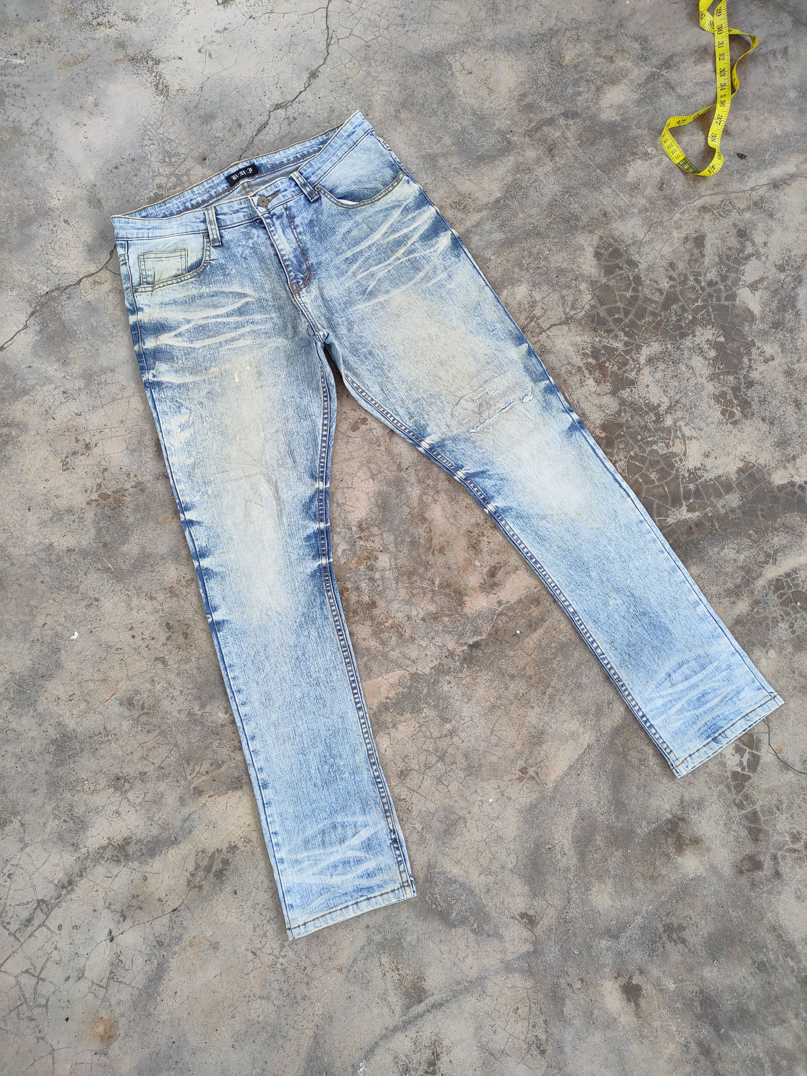 Japanese Brand × Vintage W33 VINTAGE JAPANESE FADED DISTRESSED JEANS PANTS Size US 33 - 2 Thumbnail