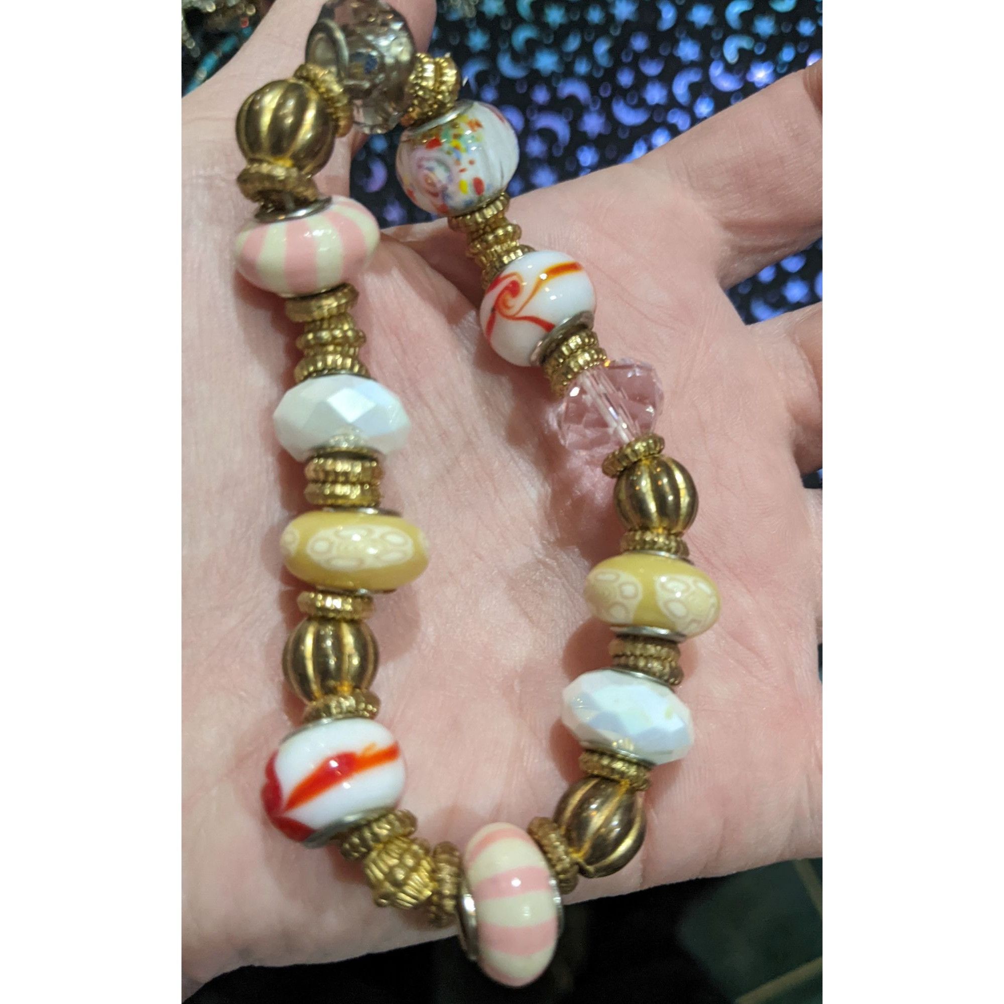 Avenue Avenue European Gold Glass Bead Bracelet Size ONE SIZE - 5 Thumbnail