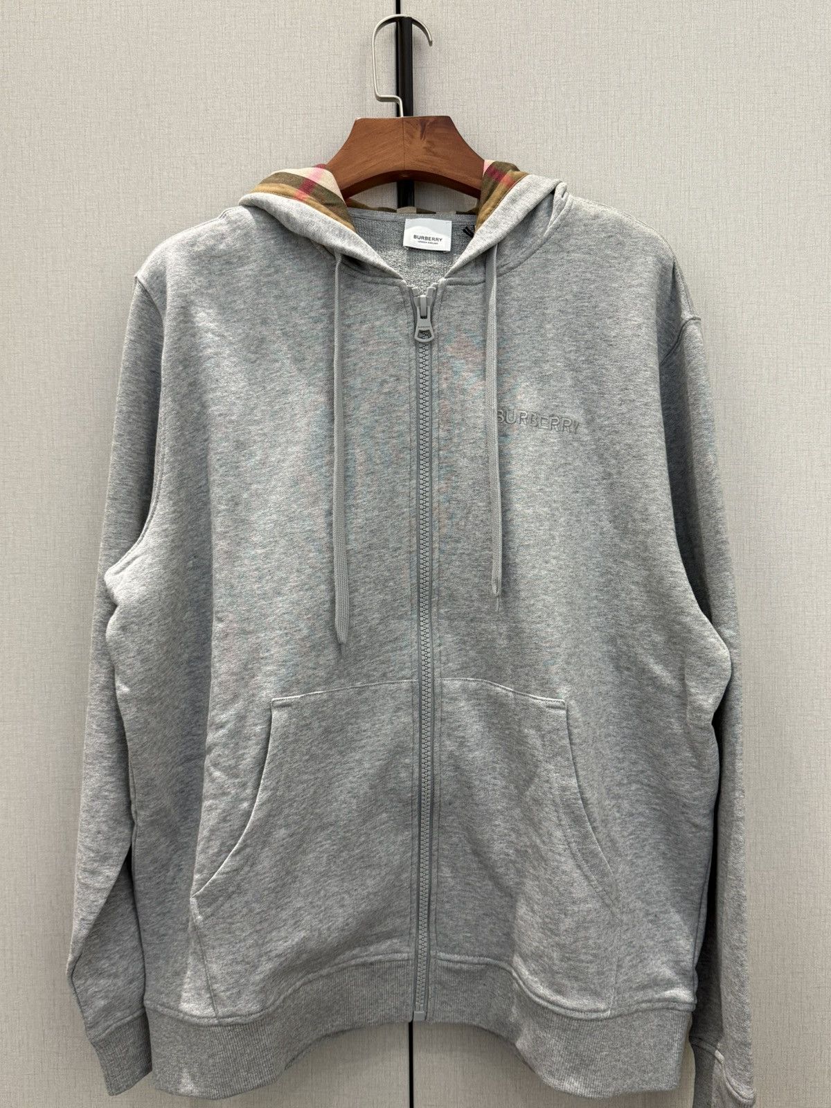 Burberry Burberry Zip Hoodie Grey Size US L / EU 52-54 / 3 - 1 Thumbnail