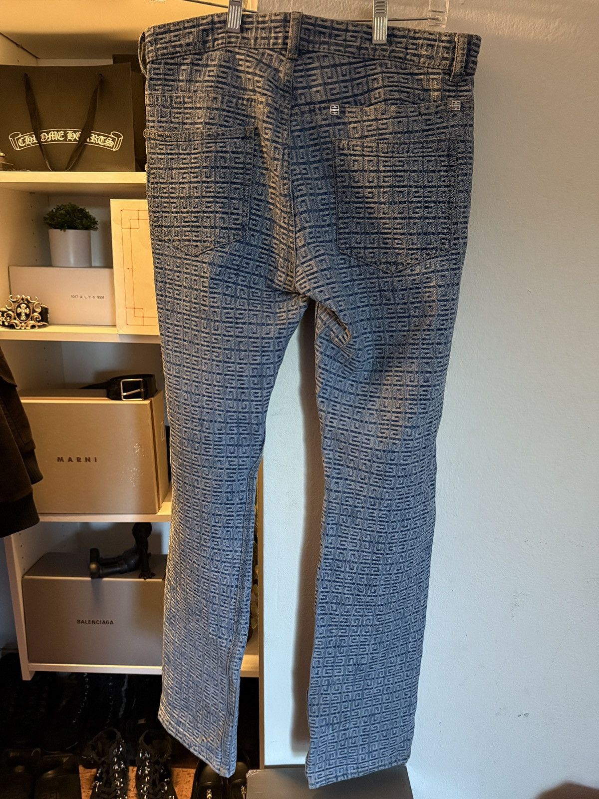 Designer × Givenchy × MMW Givenchy 4G monogram denim jeans