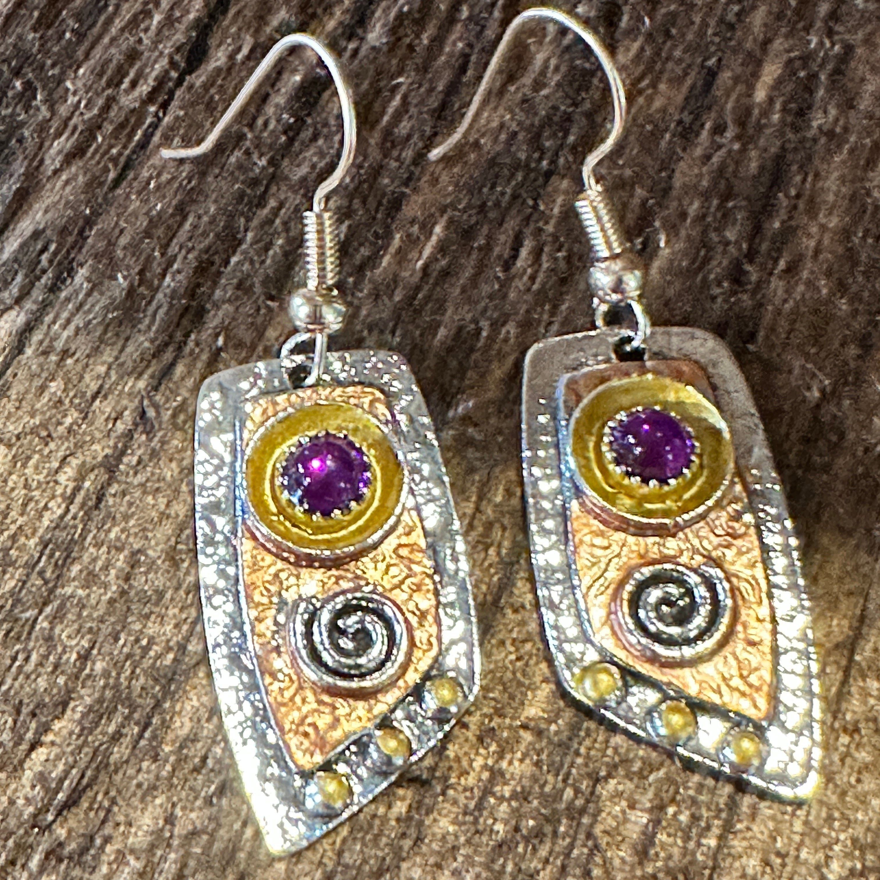 Other Handcrafted Bohemian Vintage Copper Dangle Earring, Retro Et Size ONE SIZE - 8 Thumbnail