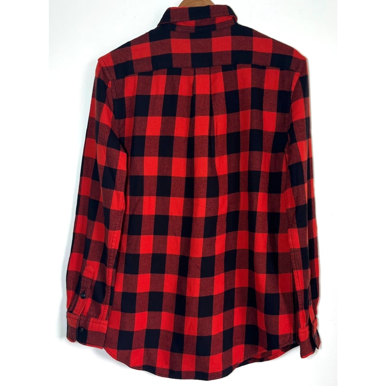 Polo Ralph Lauren Polo Ralph Lauren Men’s Relaxed Fit Plaid Cotton Twill Shirt Sz M Red, Black Button-Up Shirt Size US M / EU 48-50 / 2 - 2 Thumbnail