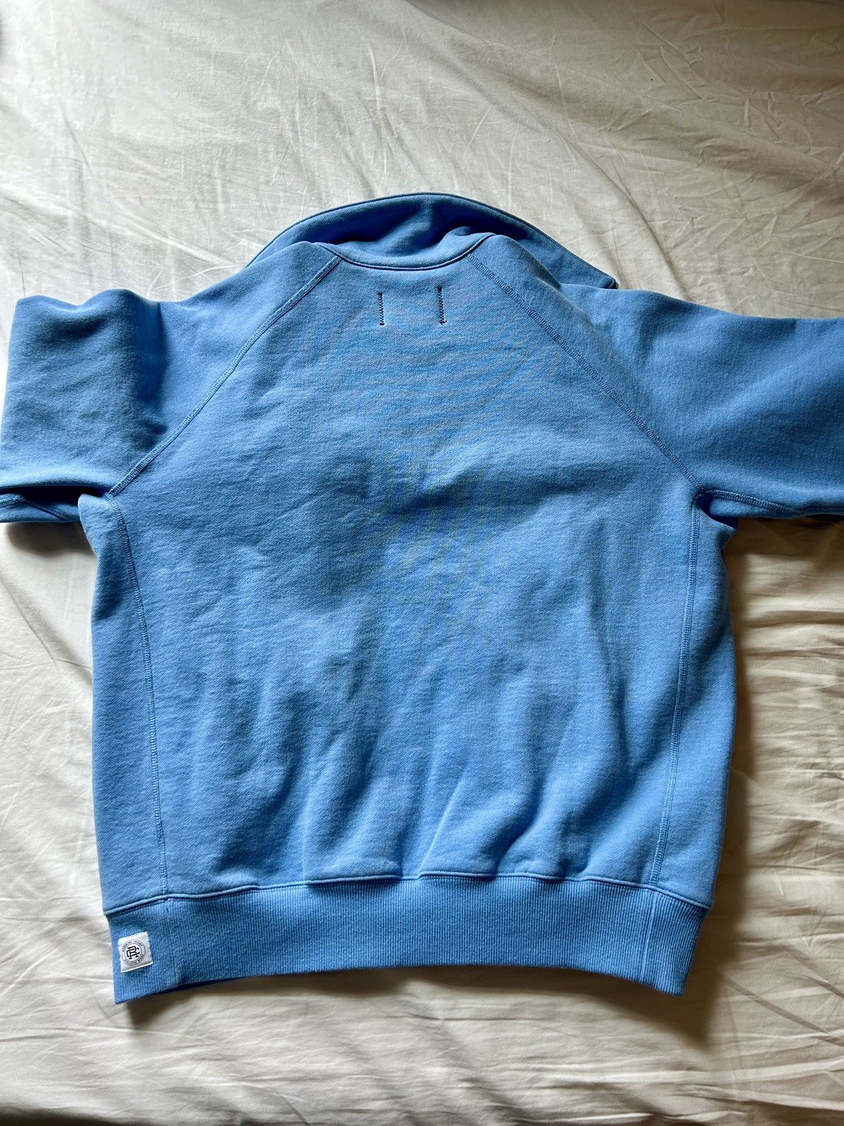 J.Crew Reigning Champ Heavyweight Fleece Coach Jacket Lake Blue Size US S / EU 44-46 / 1 - 2 Thumbnail