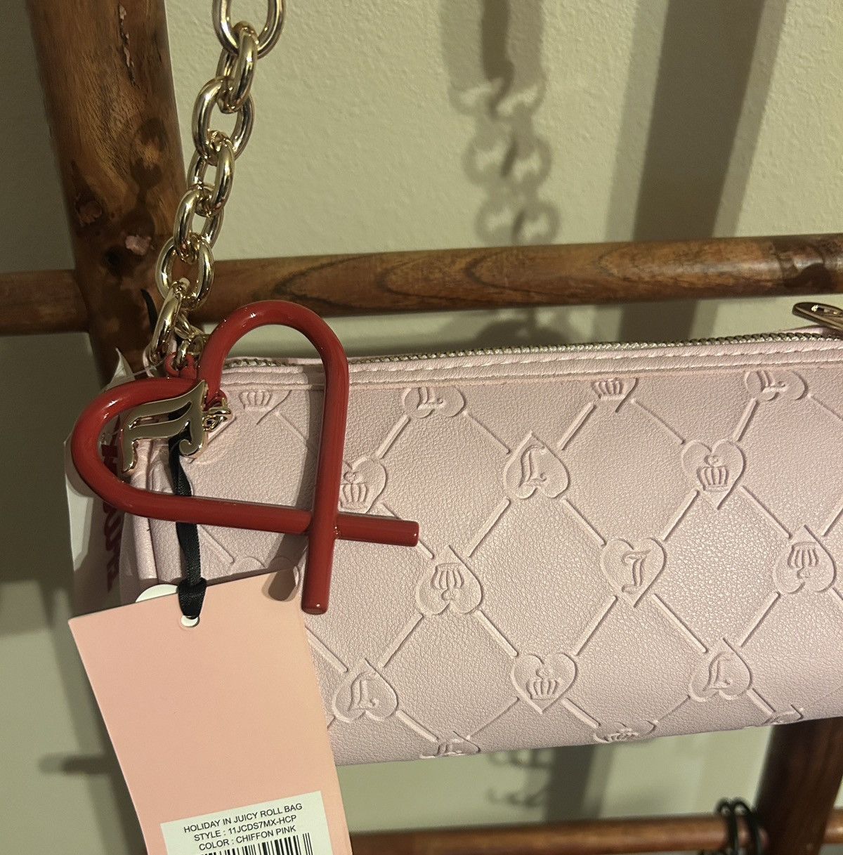 Juicy Couture Juicy Couture Holiday in Juciy Roll Bag Chiffon Pink Size ONE SIZE - 3 Thumbnail