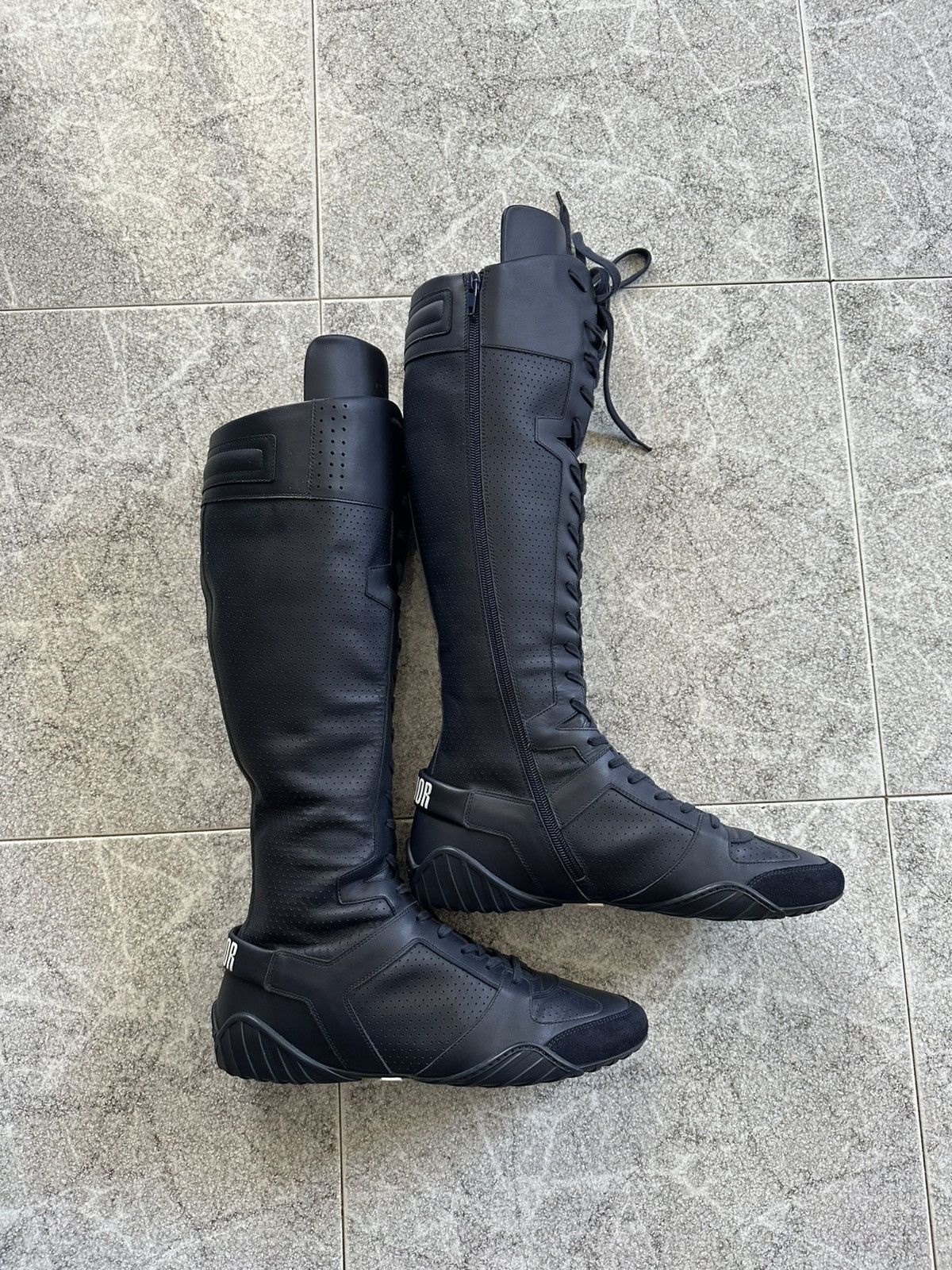 Dior SS 2017 Christian Dior “J’Adior” D-Fence Leather Boots Size US 11 / IT 41 - 2 Thumbnail
