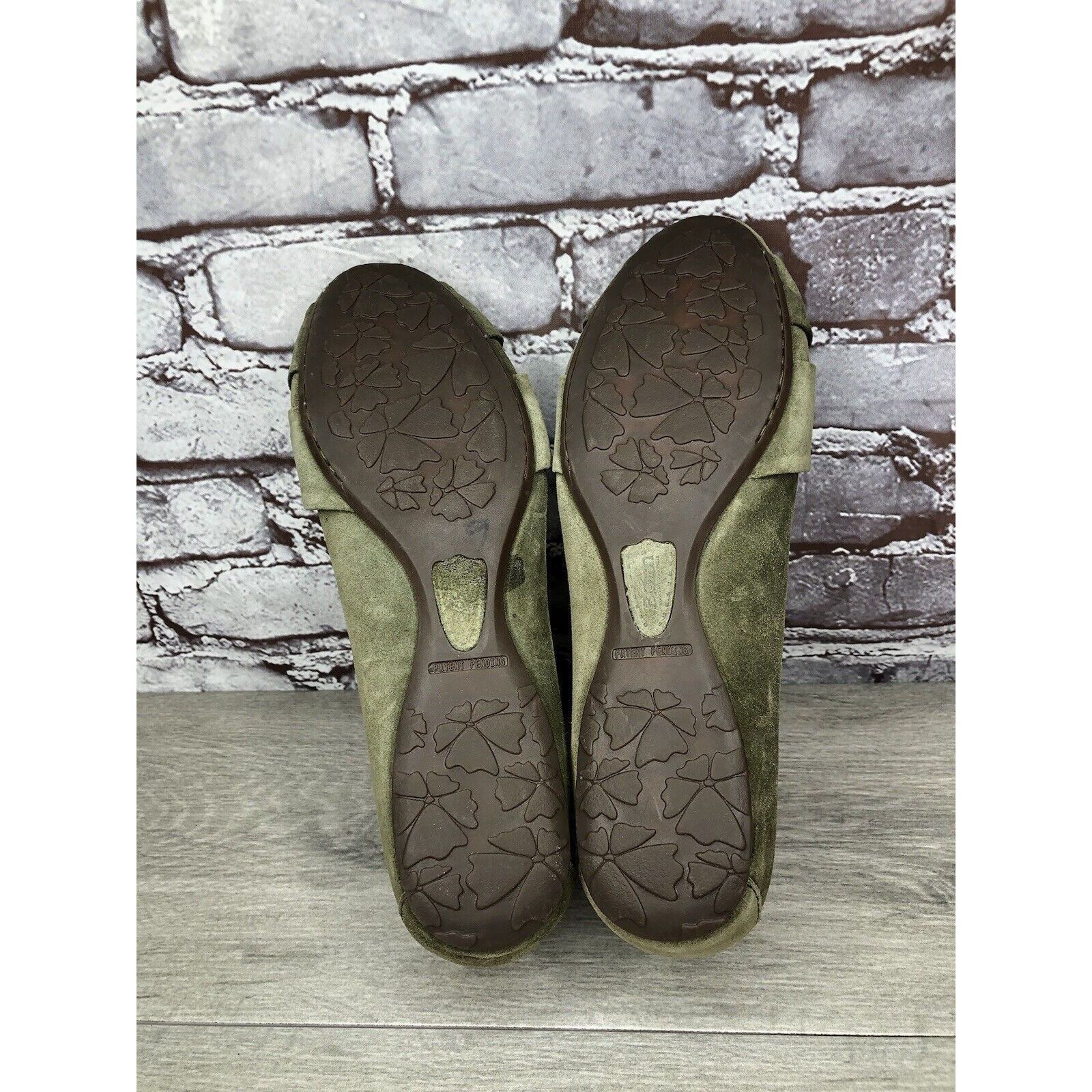 Born Born Lily Green Suede Leather Knot Ballet Flats Shoes Women’ Size US 11 / IT 41 - 6 Thumbnail