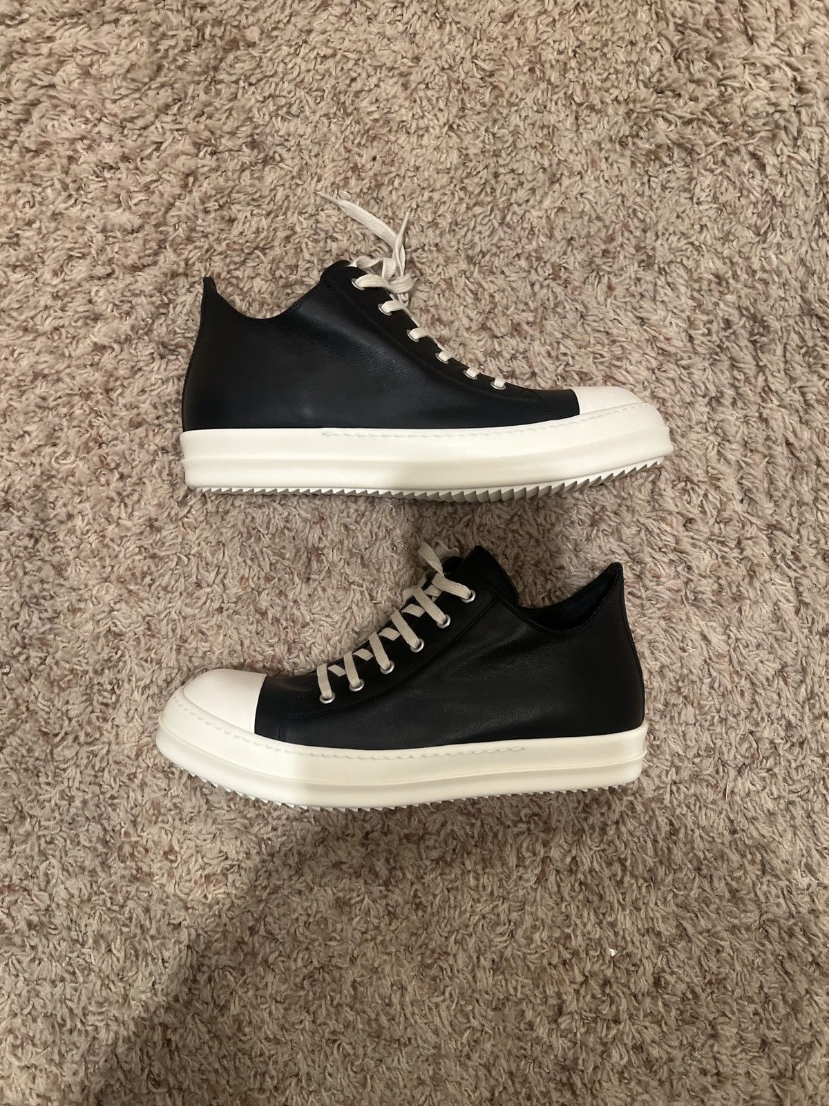 Rick Owens Rick Owens Porterville Low 'Black Milk' Size US 10 / EU 43 - 1 Thumbnail