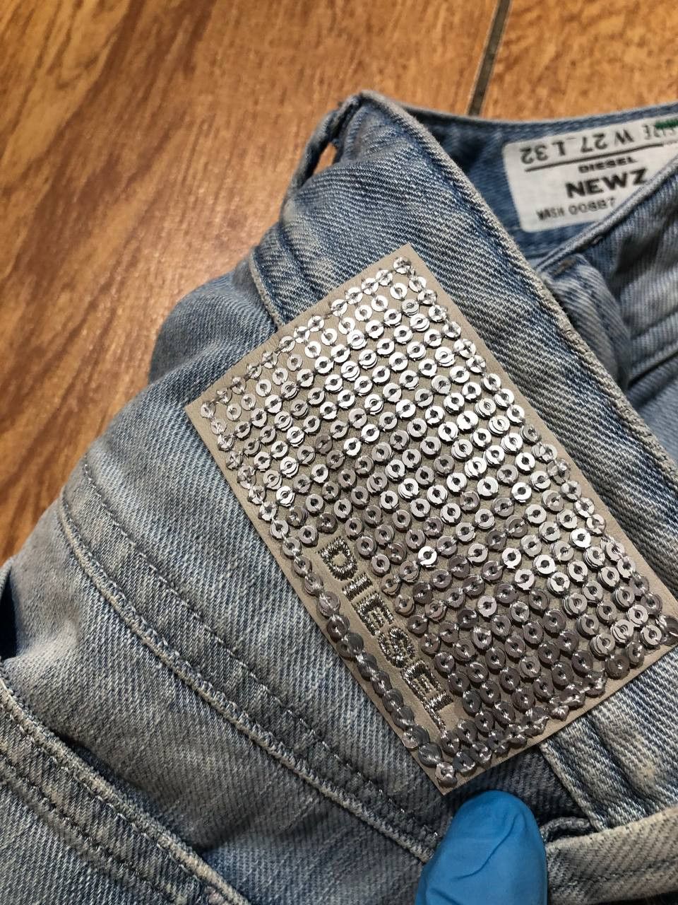 Diesel Diesel NEWZ Jeans Womens Blue Low Waist Straight Leg Denim Size 27" / US 4 / IT 40 - 5 Thumbnail