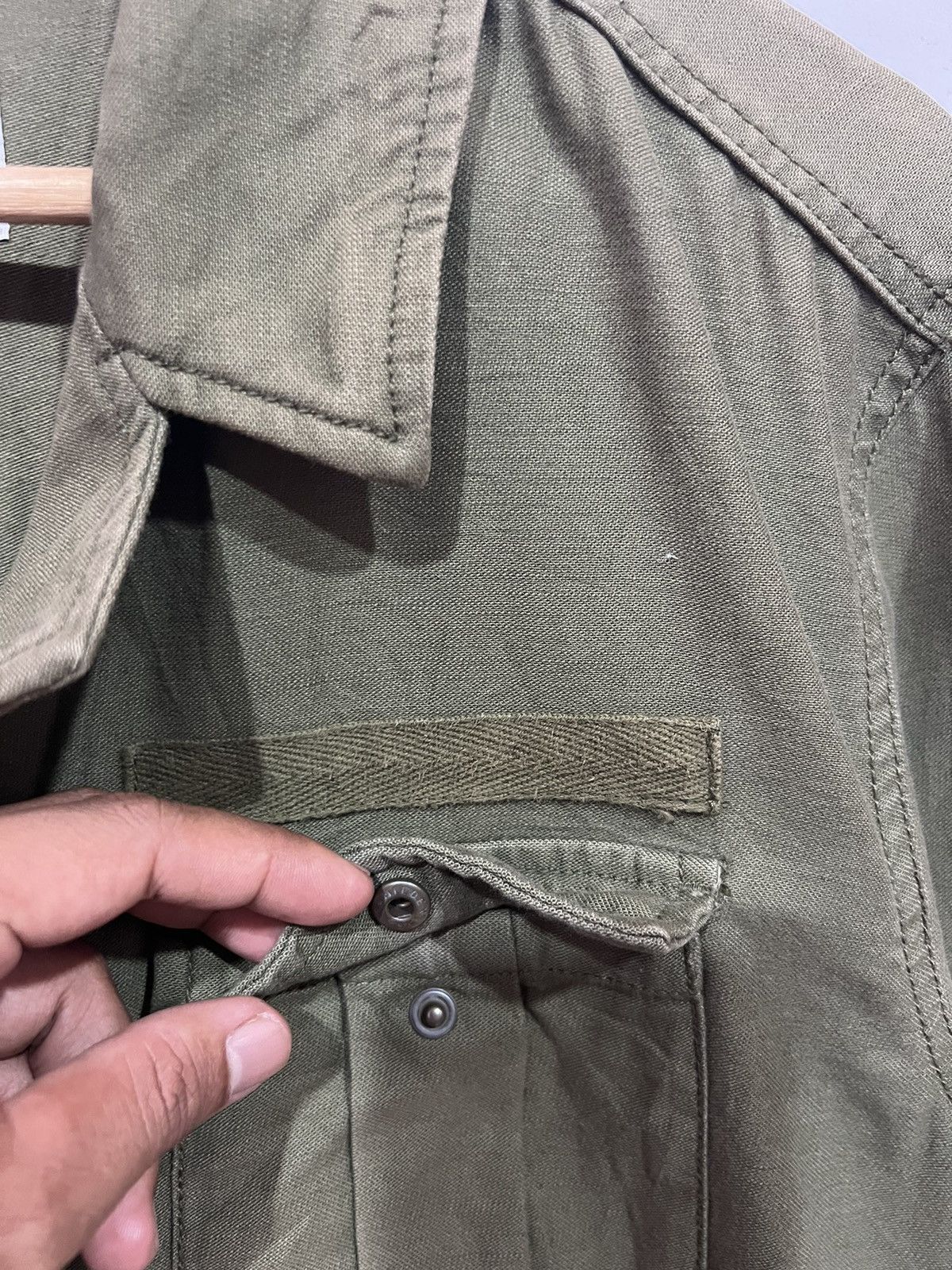 Japanese Brand 🔥 BACK NUMBER OLIVE MILITARY STYLE LONG JACKET - M Size M / US 6-8 / IT 42-44 - 5 Thumbnail