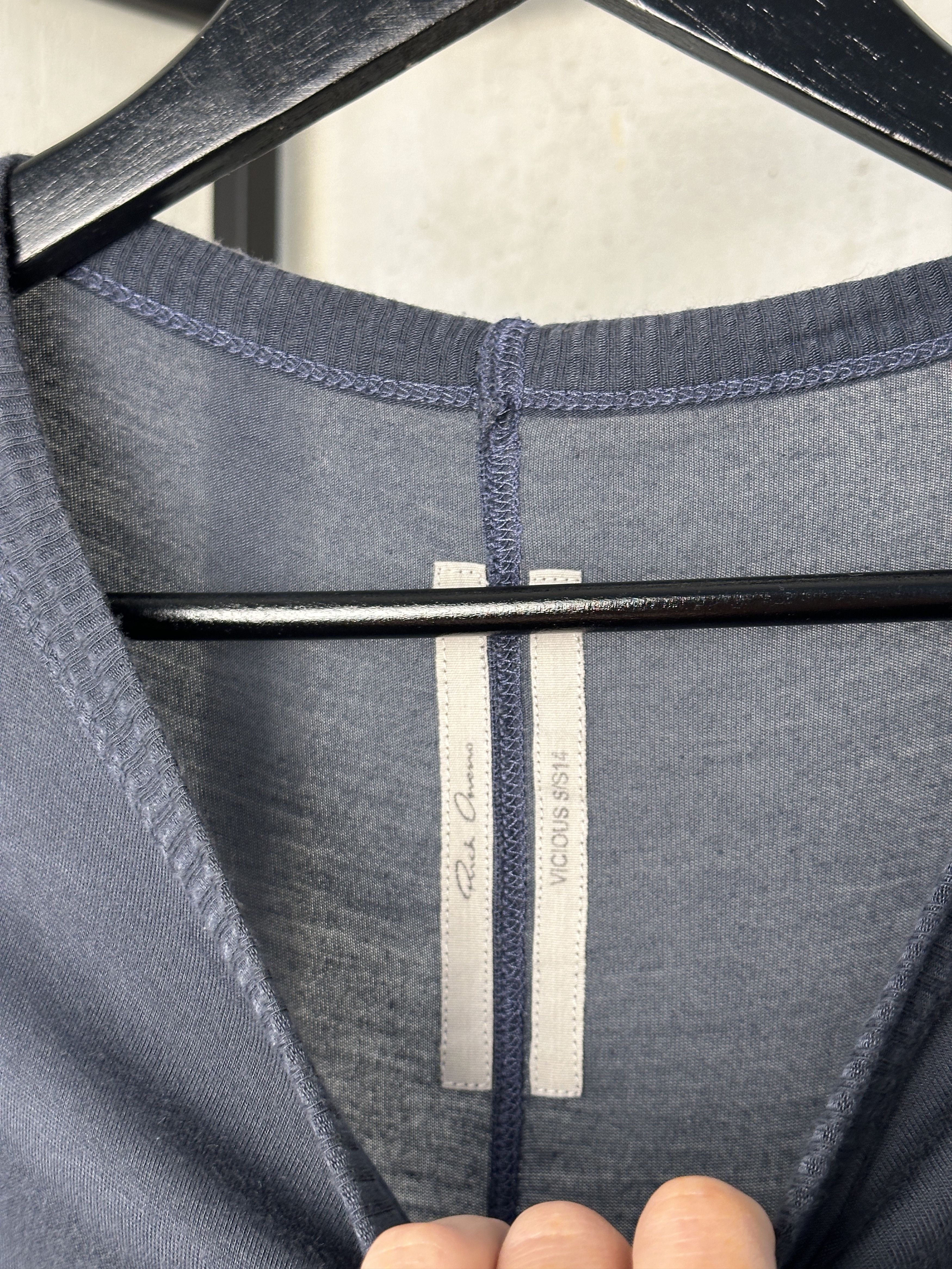 Rick Owens RICK OWENS Navy Blue VICIOUS S/S 14 T-Shirt Dress Size S / US 4 / IT 40 - 8 Thumbnail