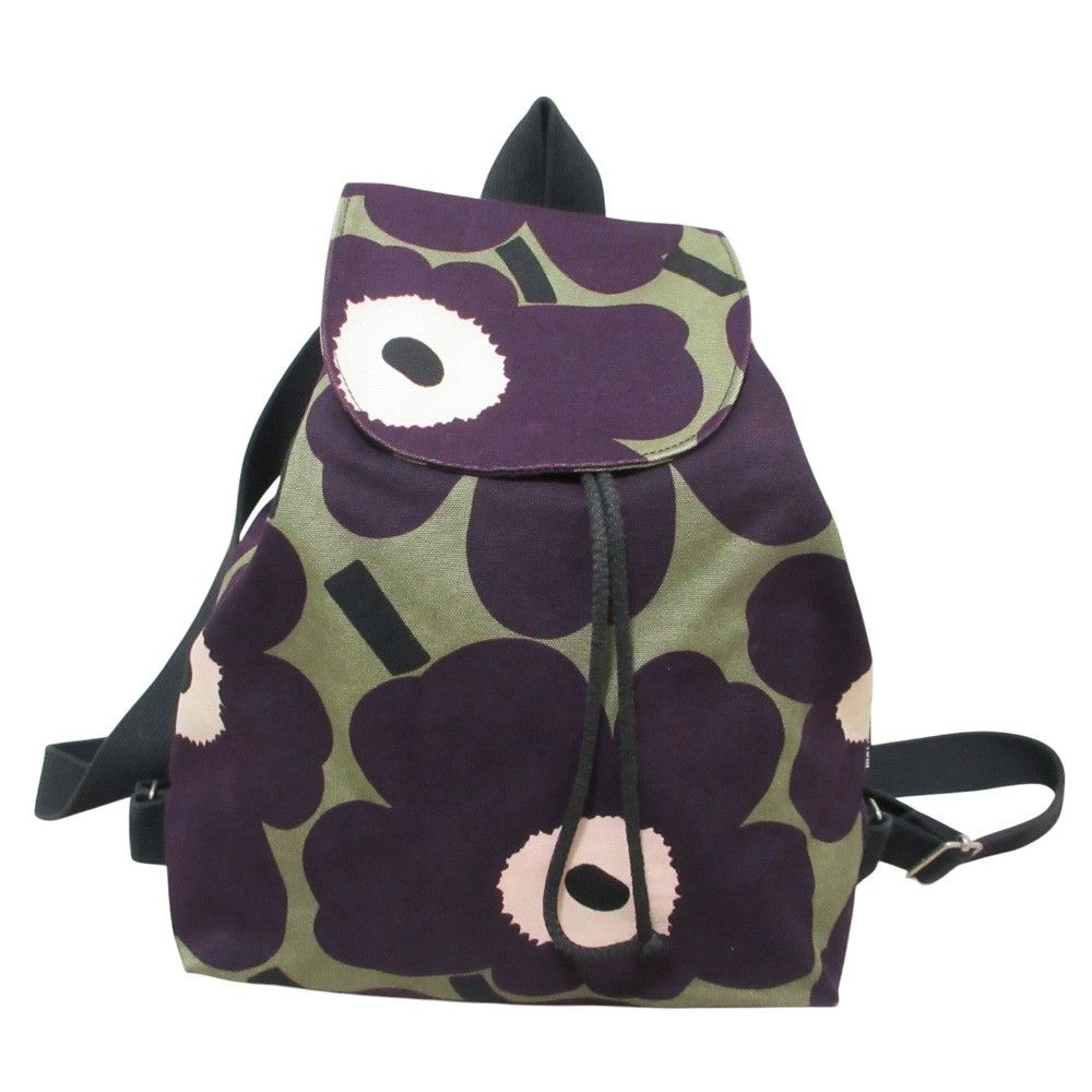 Other Marimekko Unikko Canvas Backpack Textile Backpack DUTY FREE for USA