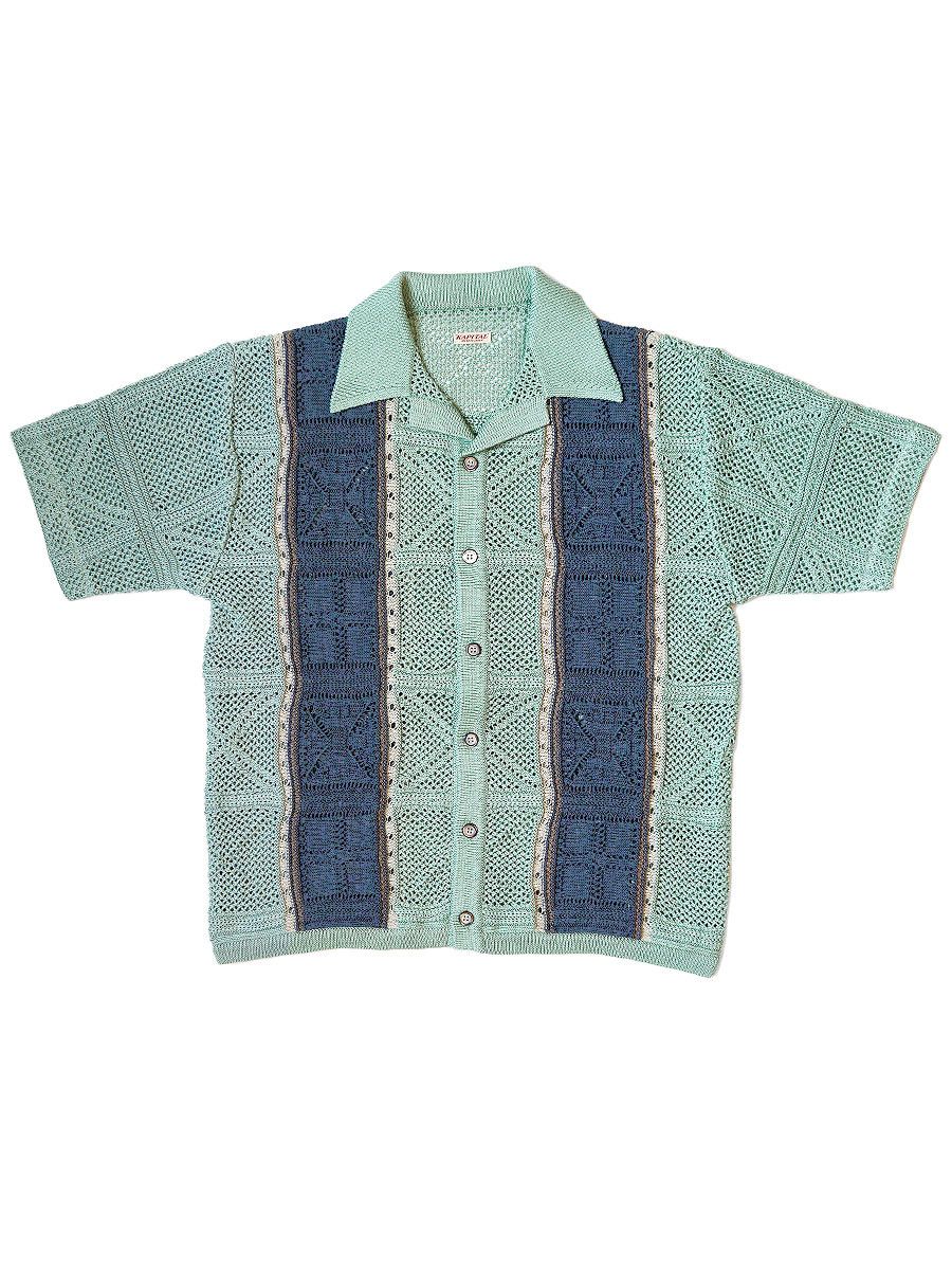 Kapital Kapital 7G Crochet Knit Tennessee Aloha Polo shirt Size US L / EU 52-54 / 3 - 1 Preview
