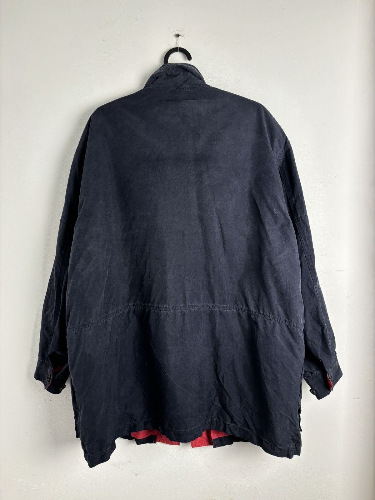 Japanese Brand × Paul & Shark × Vintage Vintage 80s Paul Shark Silk Windstopper Navy Coat Size US M / EU 48-50 / 2 - 9 Thumbnail