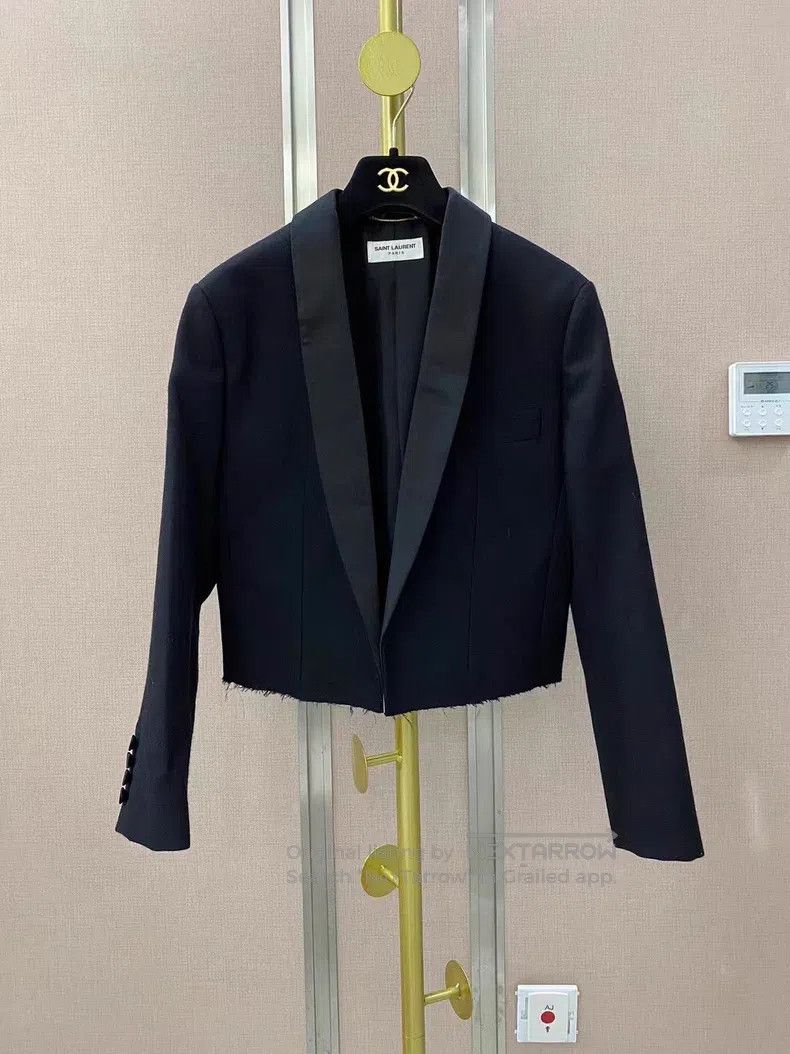 Saint Laurent Paris Saint Laurent Paris Wool Coat Size XS / US 0-2 / IT 36-38 - 1 Thumbnail