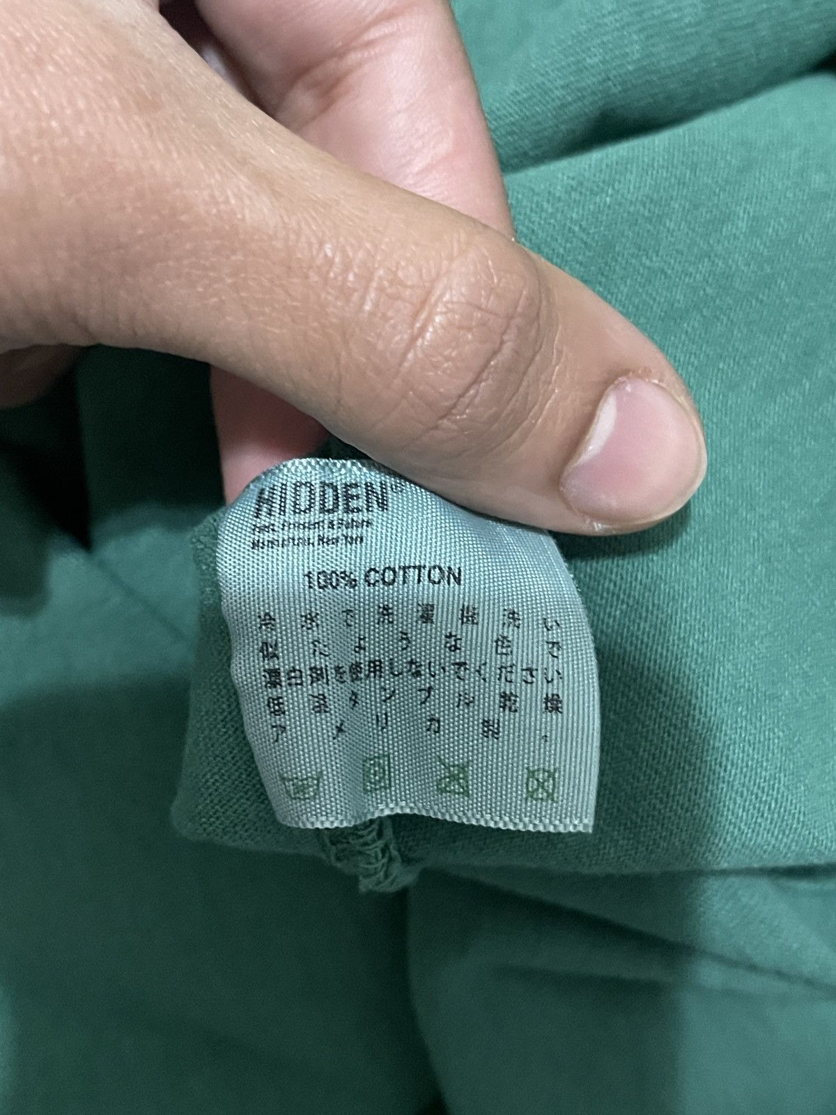 HIDDEN Classic logo tee washed green Size US M / EU 48-50 / 2 - 6 Thumbnail
