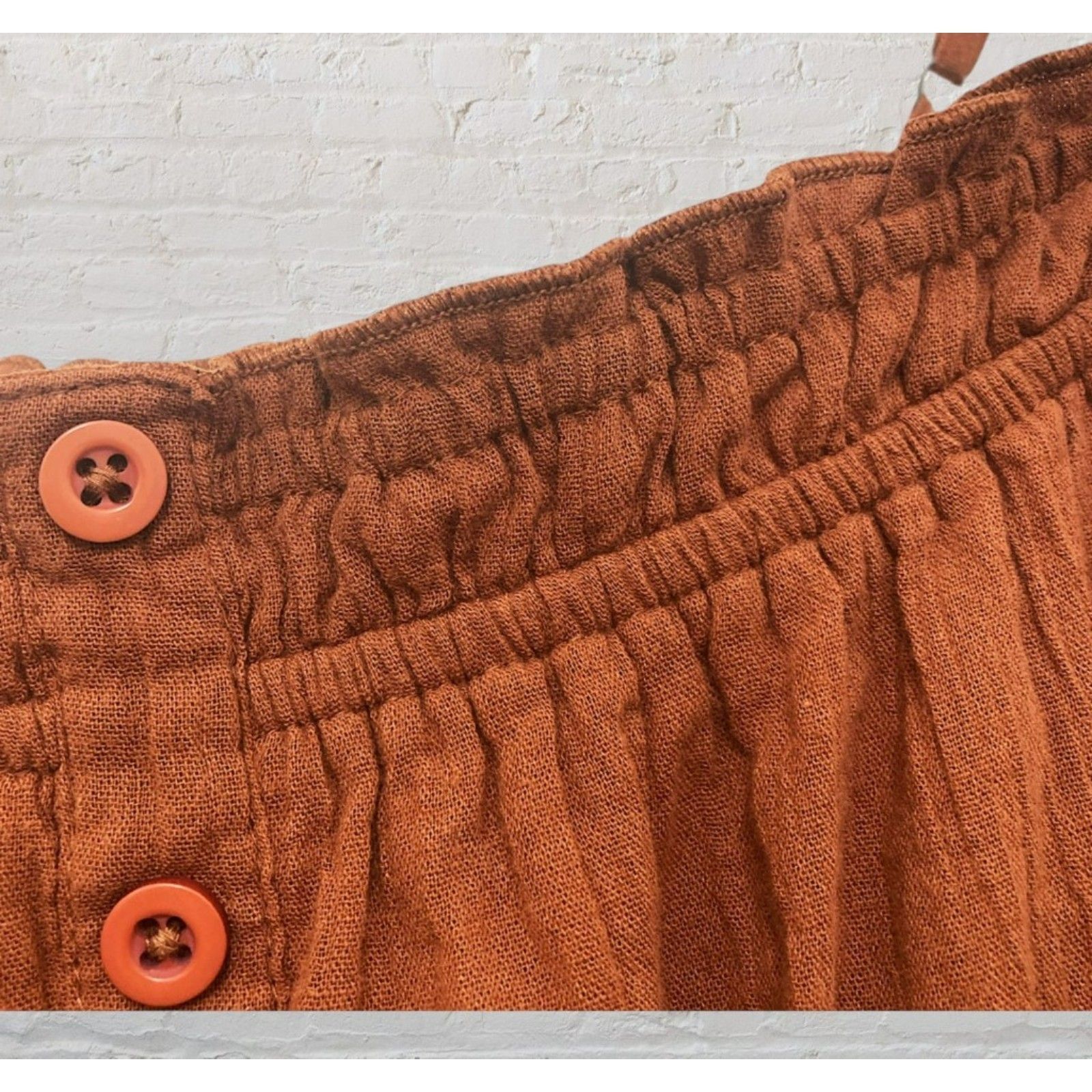 Aeropostale Aeropostale Cinnamon Smocked Mini Dress Size XL / US 12-14 / IT 48-50 - 6 Thumbnail