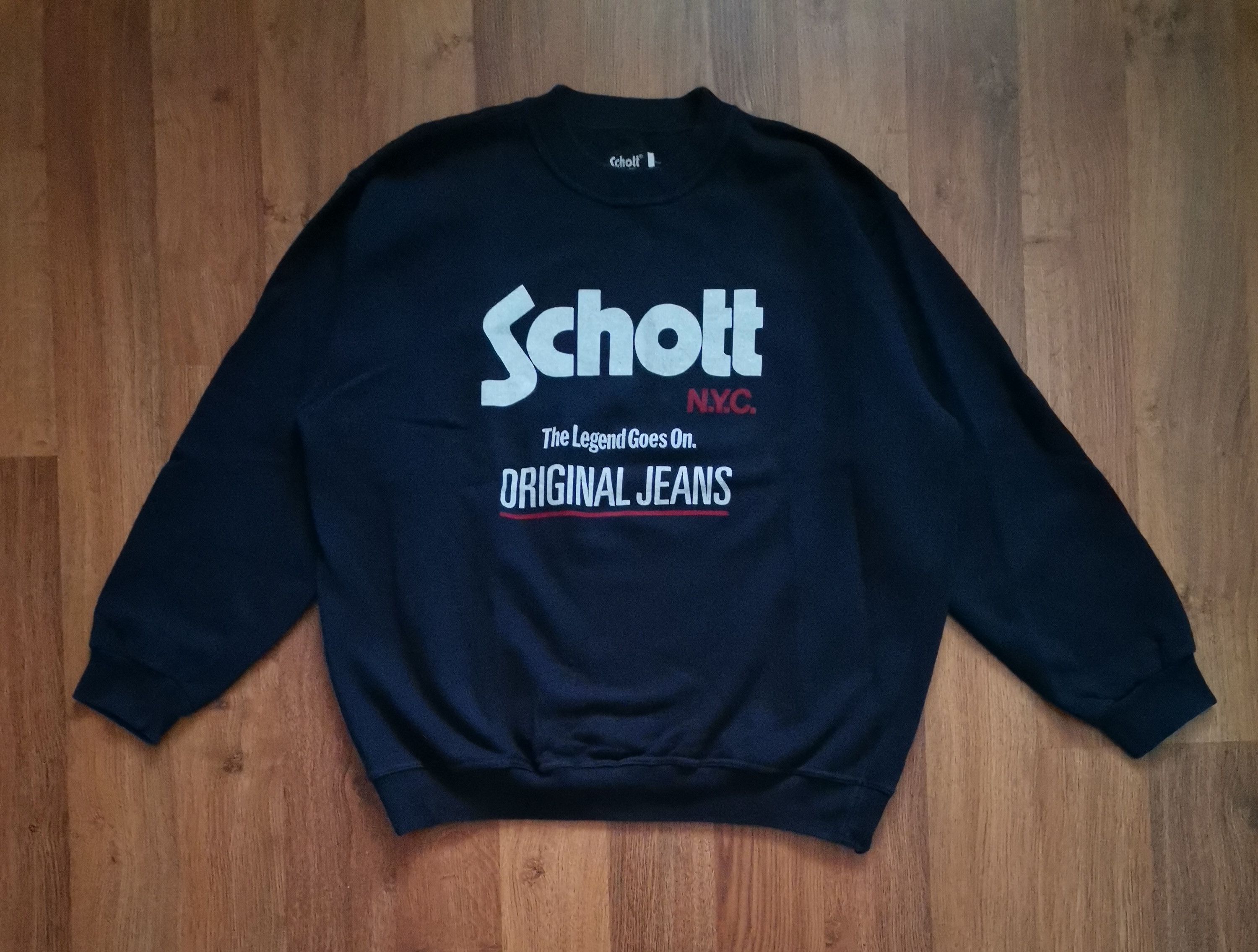 Schott × Vintage Vintage Schott Sweatshirt Size US M / EU 48-50 / 2 - 1 Thumbnail