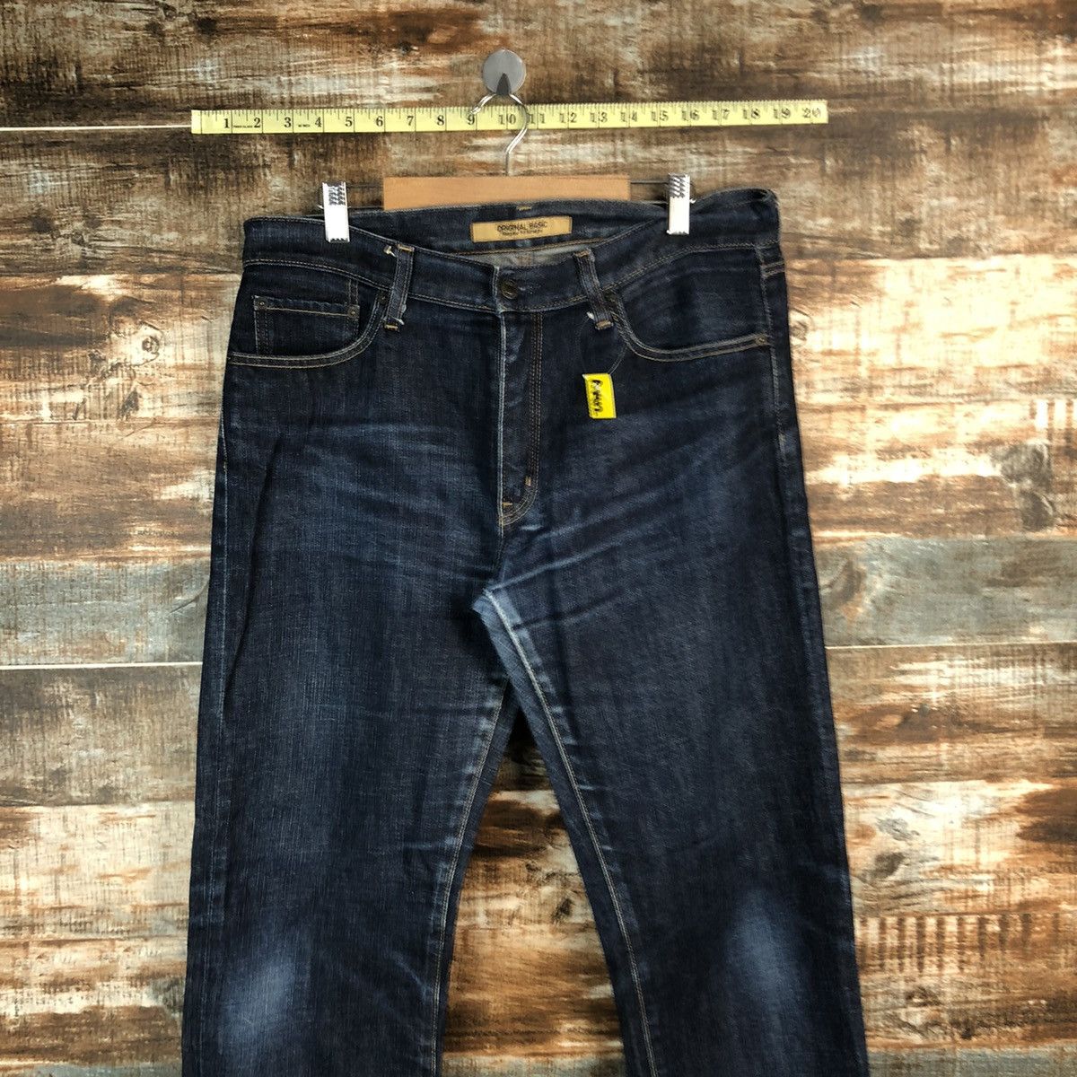 Japanese Brand Uniqlo Blue vintage Denim Pants #A1412 Size US 34 / EU 50 - 2 Thumbnail