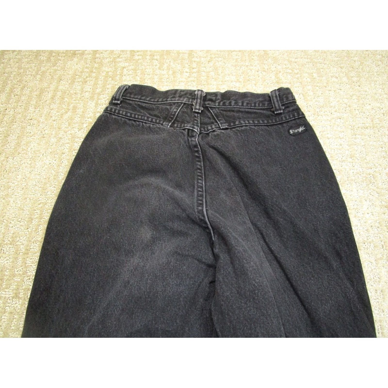 Wrangler VINTAGE Wrangler Jeans Women 10 Black Bareback High Rise Straight 90s USA Jeans Size 32" / US 10 / IT 46 - 4 Thumbnail