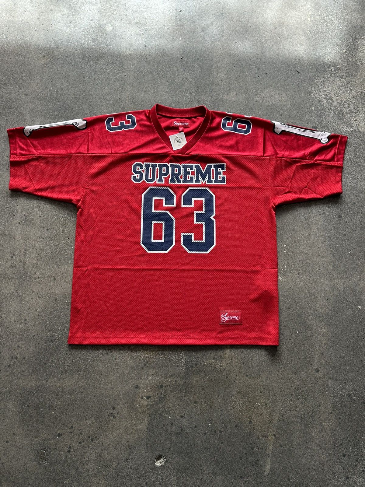 Supreme (Red) Supreme Bones Jersey Size US L / EU 52-54 / 3 - 4 Thumbnail