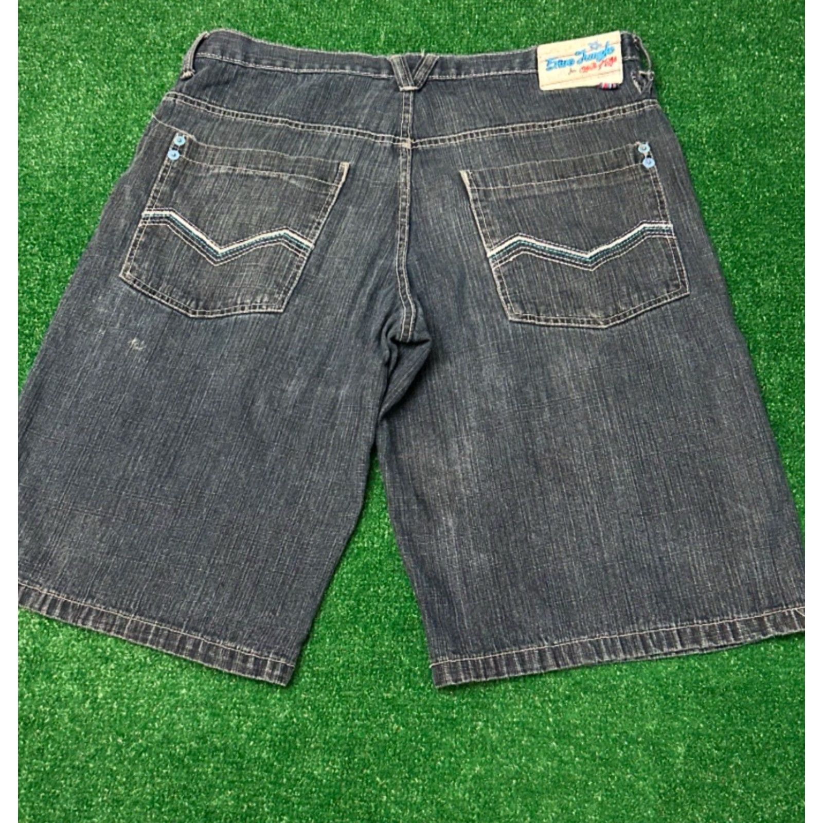 Vintage VINTAGE 5ive Jungle JNCO Baggy Jeans Shorts Skater Hip Hop Grunge Mens 38 Jorts Size US 38 / EU 54 - 5 Thumbnail