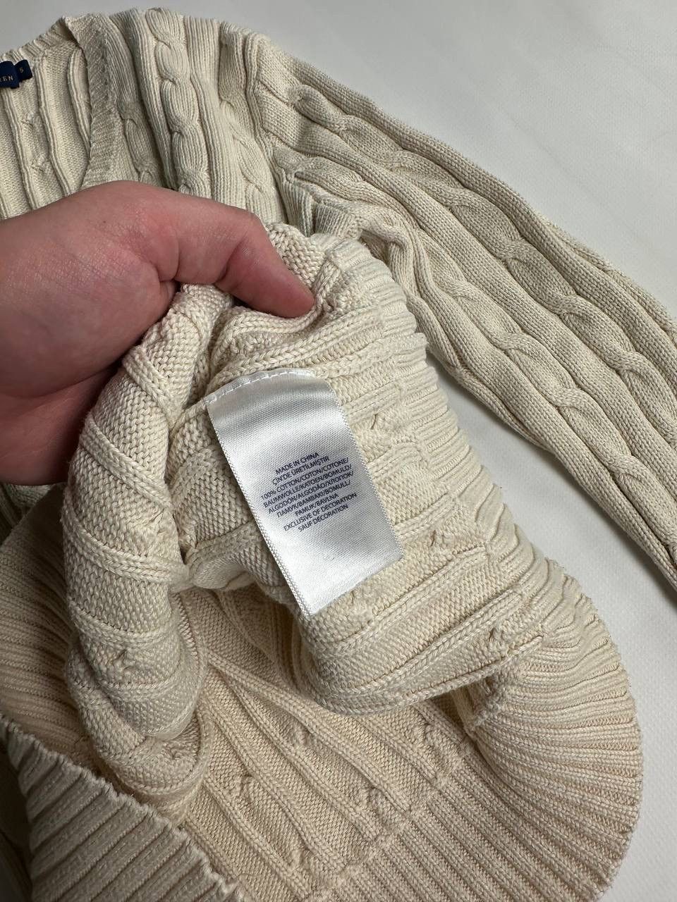 Polo Ralph Lauren Polo Ralph Lauren Women Cable Knite Sweater Vintage 00s Size S / US 4 / IT 40 - 4 Thumbnail