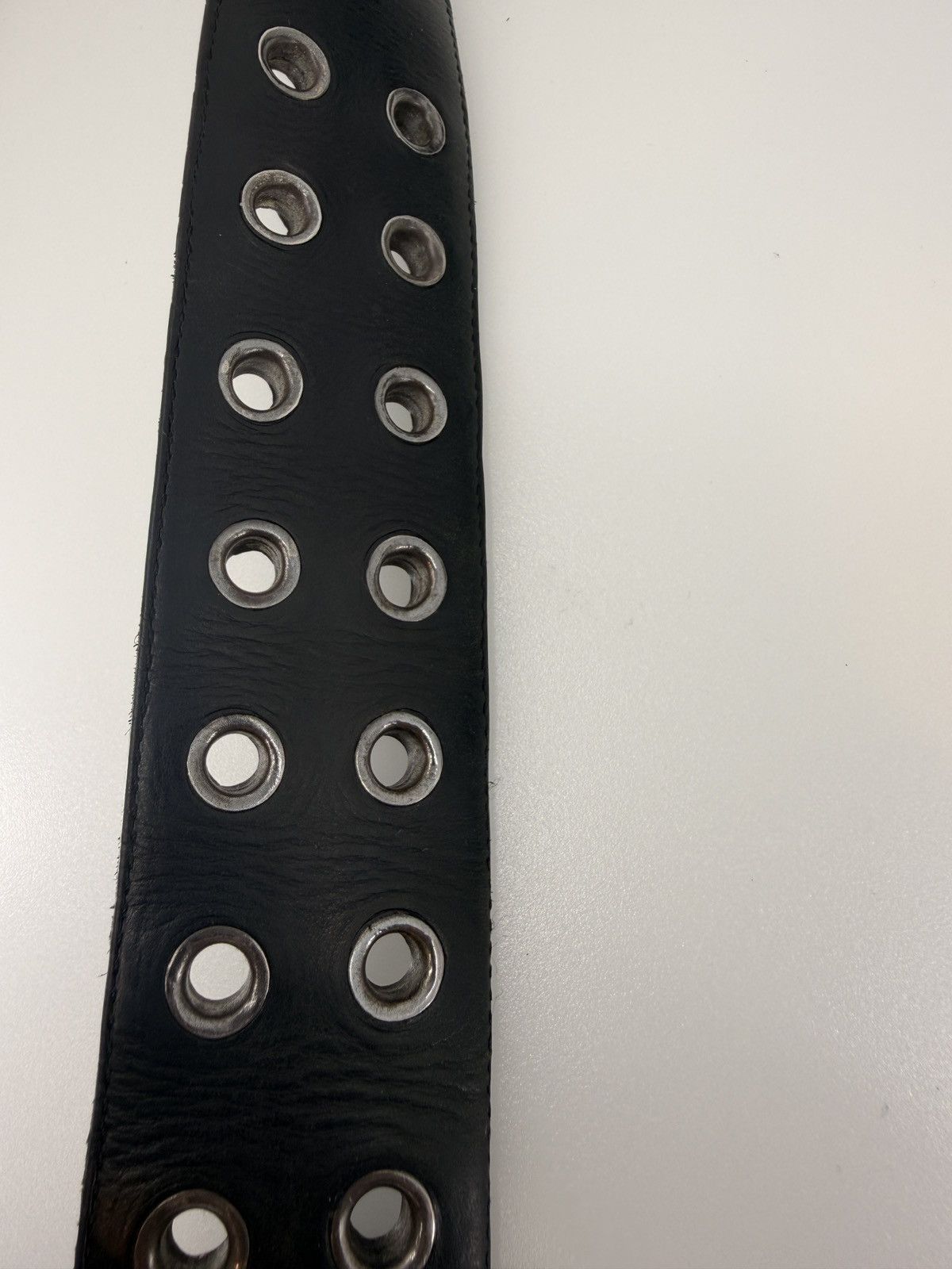 Chrome Hearts Chrome Hearts Black Double Pin Roller Belt Size 32 - 7 Thumbnail