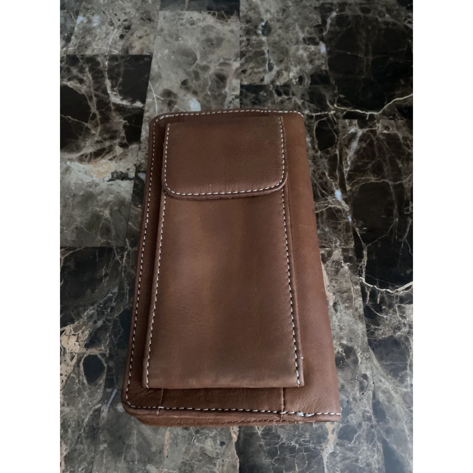 Fossil Fossil Genuine Brown Leather Womens Clutch Wallet Bi Fold Coin Cards Size ONE SIZE - 4 Thumbnail