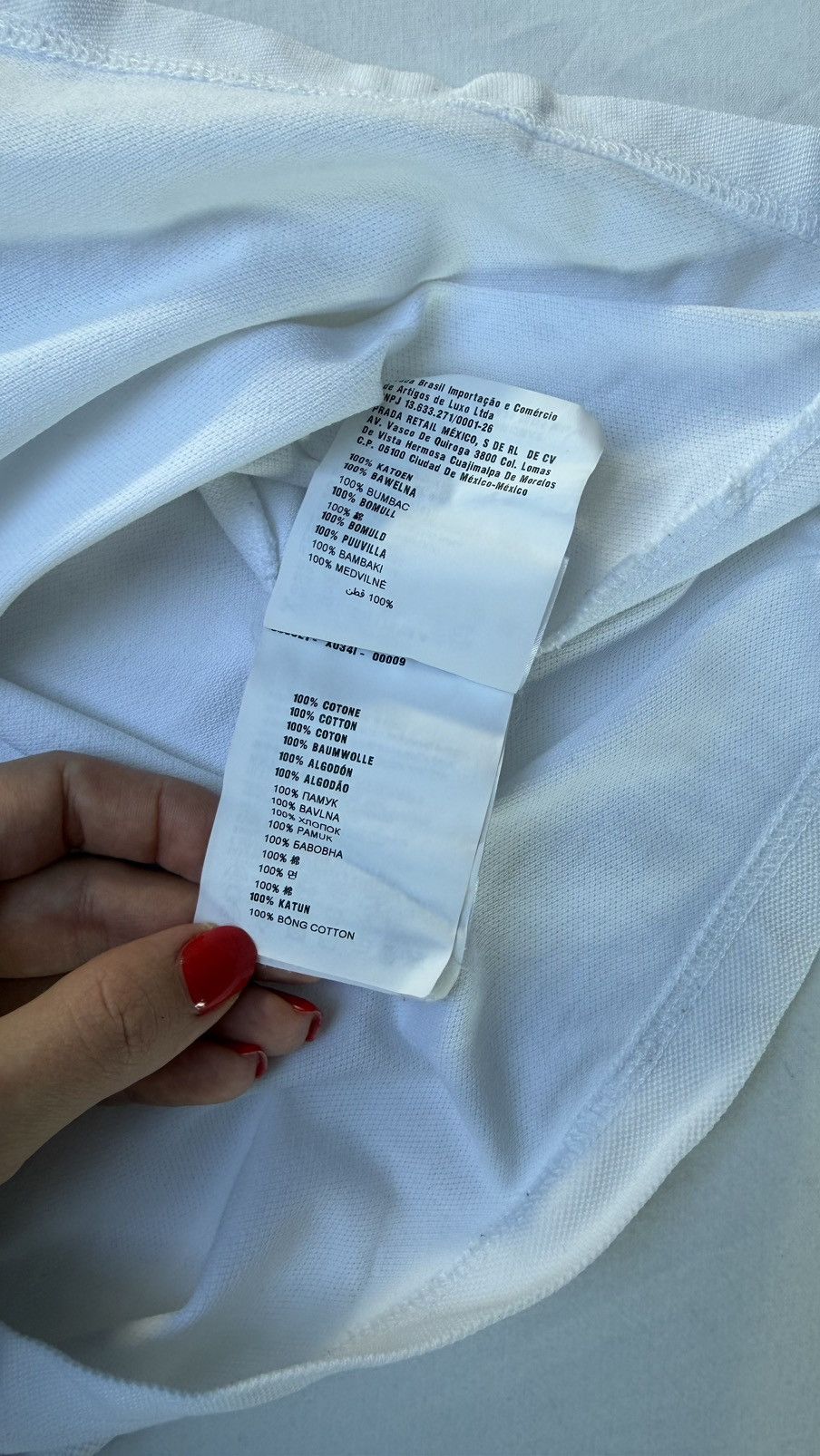 Prada Prada White Logo Polo Shirt XS Size US XS / EU 42 / 0 - 10 Thumbnail