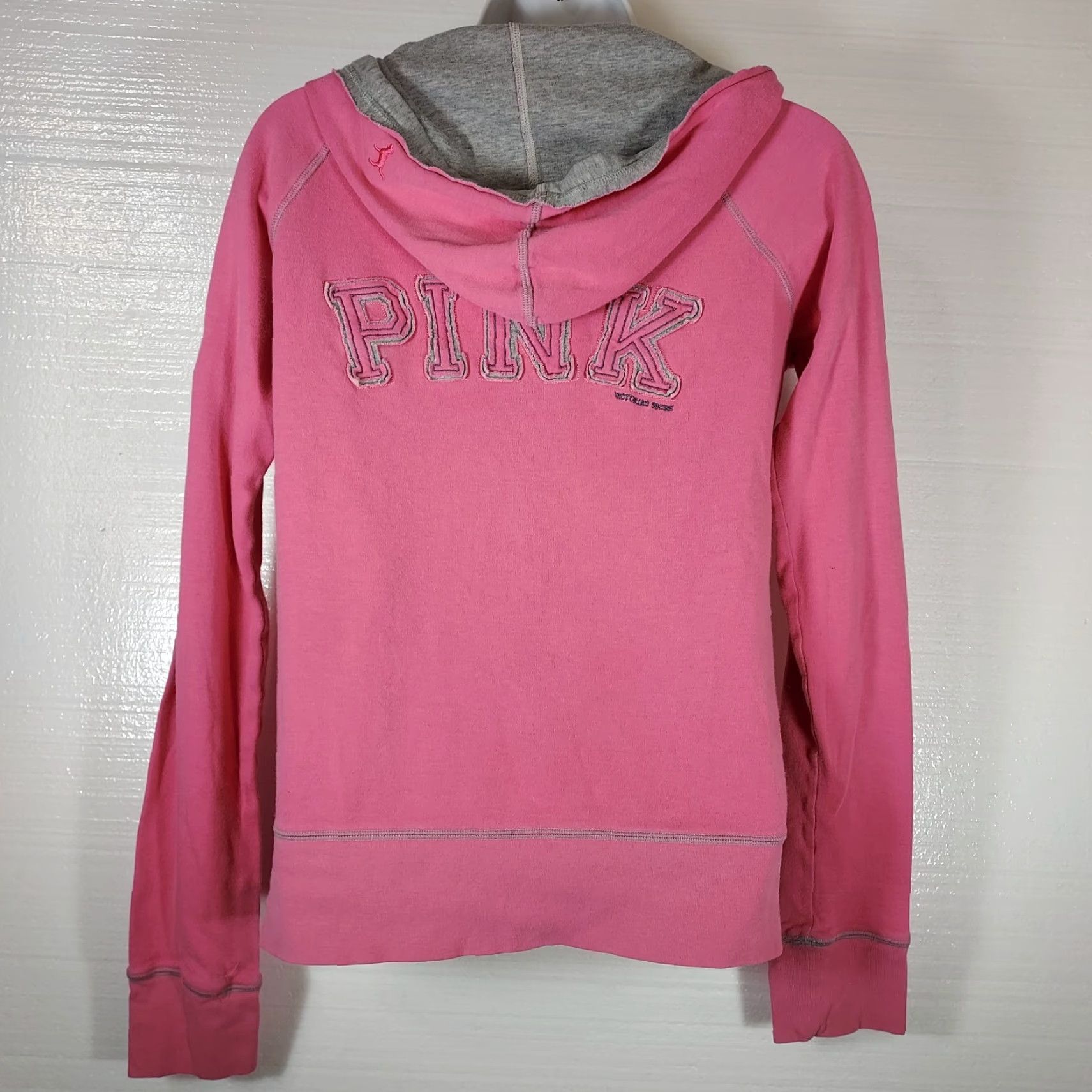 Pinko Victoria's Secret Pink Womens Size Small Bubble Gum Pink full zip Hoodie Size S / US 4 / IT 40 - 2 Thumbnail