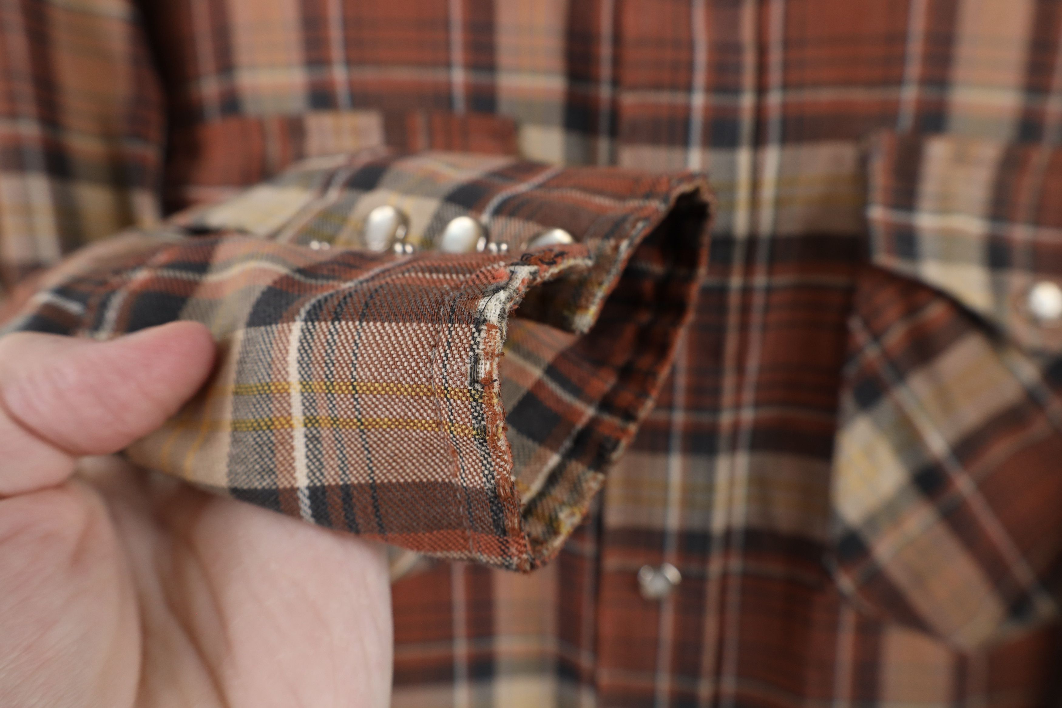 Vintage Vintage 70s Streetwear Western Rodeo Snap Button Shirt USA Size US L / EU 52-54 / 3 - 7 Thumbnail