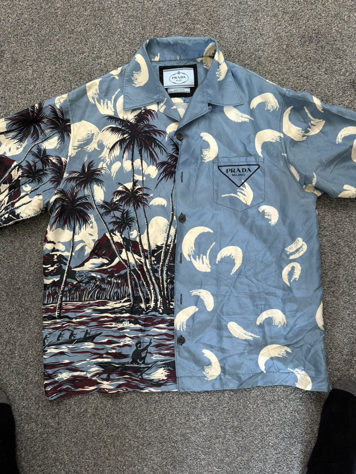 Prada Prada Silk Cuban Shirt Size US M / EU 48-50 / 2 - 2 Thumbnail