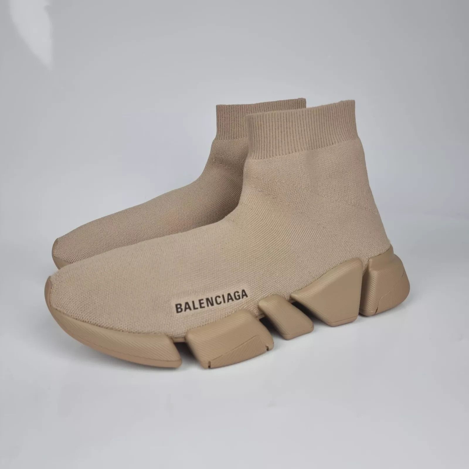 Balenciaga Speed Men's Beige Sneakers New