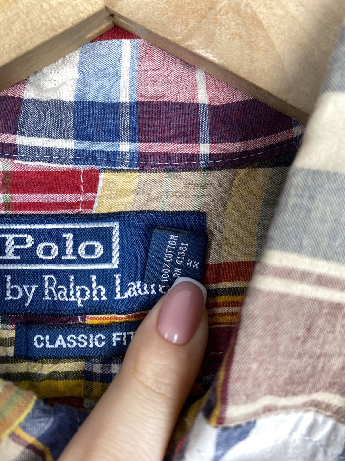 Polo Ralph Lauren Polo by Ralph Lauren VTG patchwork S/S button up shirt Size US L / EU 52-54 / 3 - 11 Thumbnail
