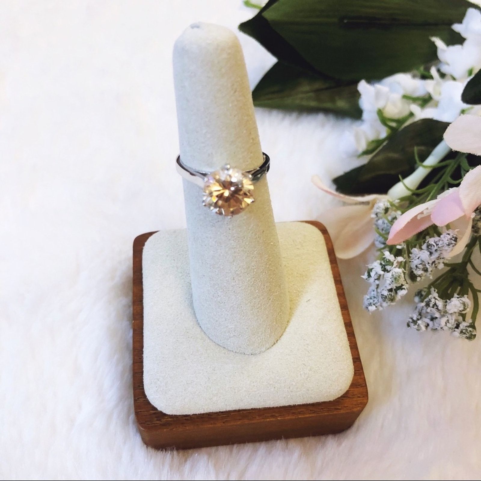 Other Sterling Silver Yellow Crystal Ring Size ONE SIZE - 2 Thumbnail