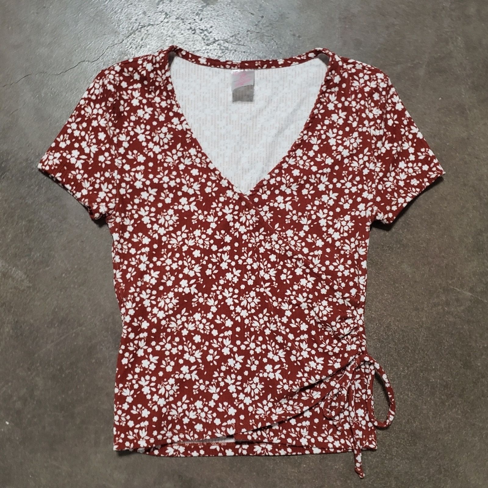 Other Red Rust | NOBO | Floral Short Sleeve Size S / US 4 / IT 40 - 1 Thumbnail