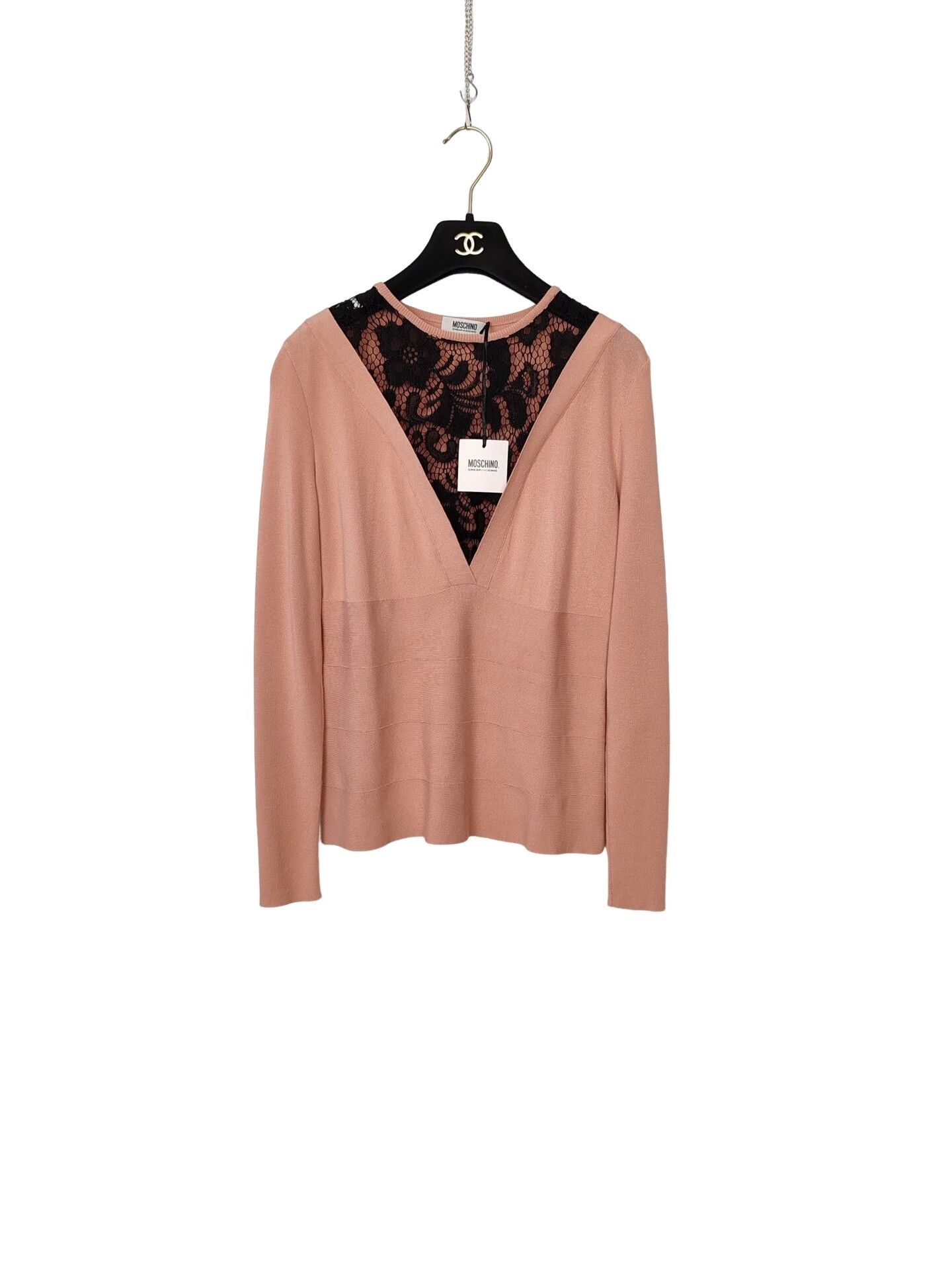 Moschino Moschino Lace Panel Sweater Size 42 Size M / US 6-8 / IT 42-44 - 1 Thumbnail