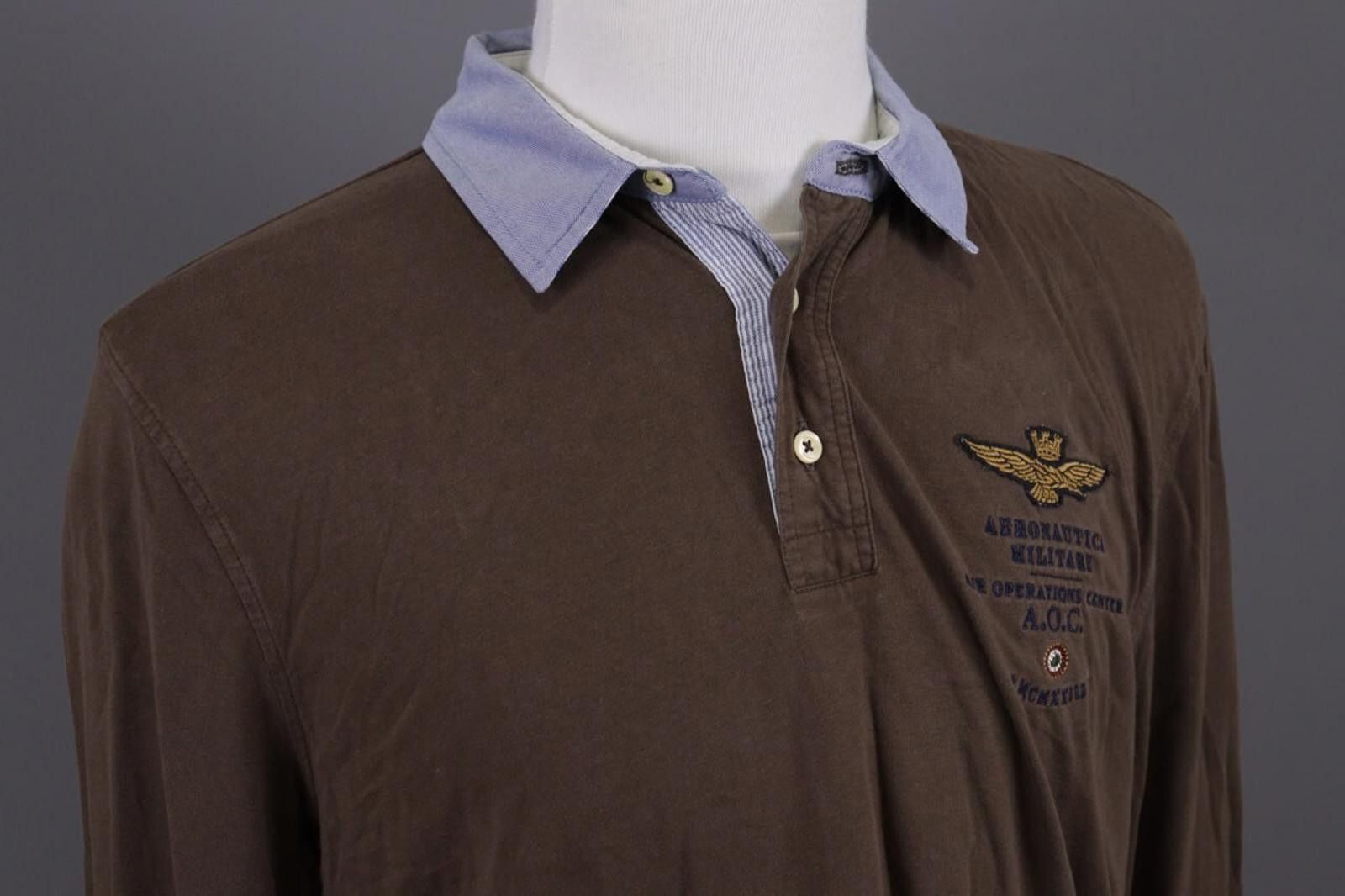 Aeronautica Militare Aeronautica Militare Brown Polo Shirt Size XXL / 2XL Size US XXL / EU 58 / 5 - 7 Thumbnail