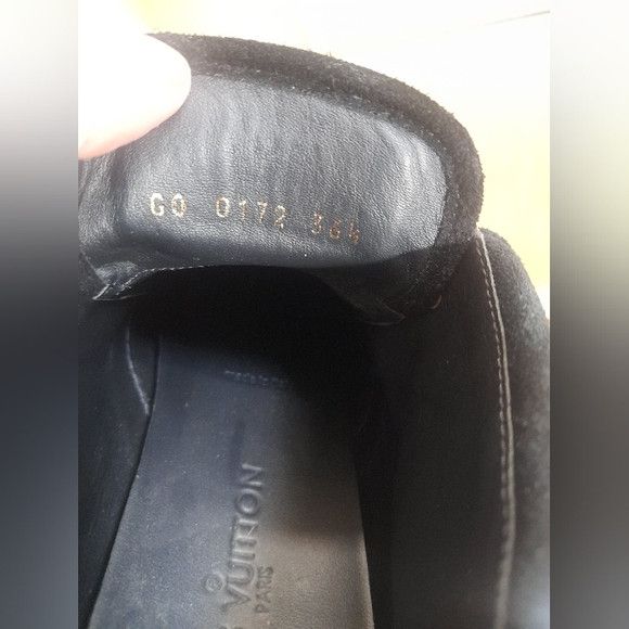 Louis Vuitton Monogram Suede Sneaker Flap Shoes Black RARE! Size US 6.5 / IT 36.5 - 16 Thumbnail