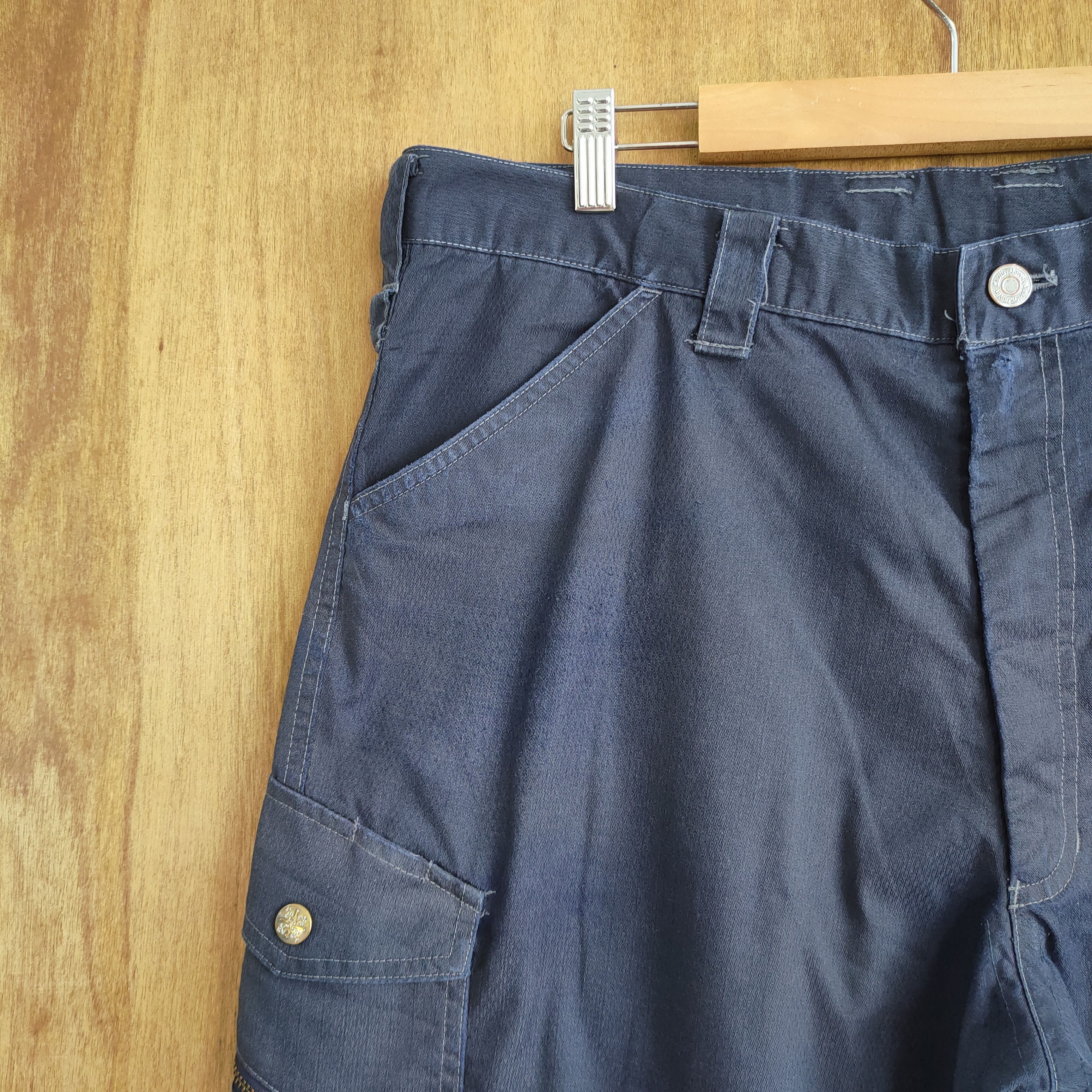 Japanese Brand × Vintage VINTAGE JAWIN FADED BAGGY CARGO PANTS Size US 36 / EU 52 - 5 Thumbnail