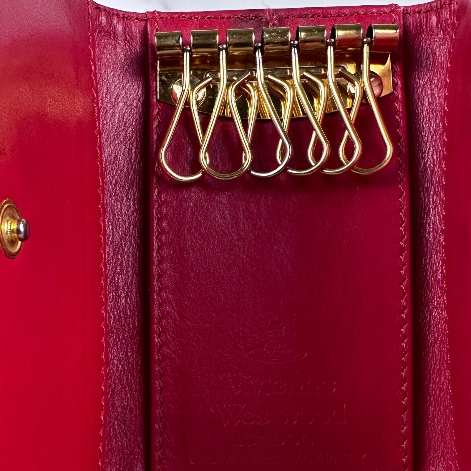 Vivienne Westwood Red Orb Embossed Keyholder Size ONE SIZE - 5 Thumbnail