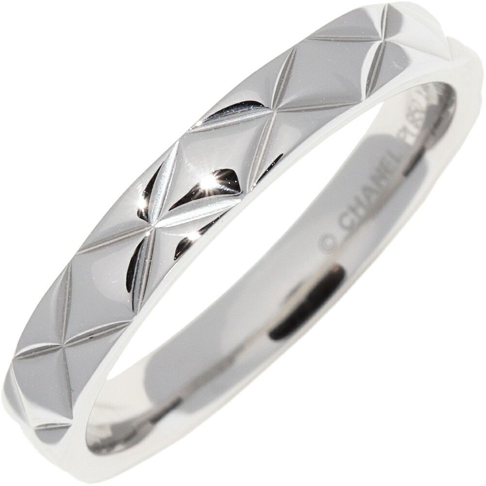 Chanel Chanel Chanel Matelasse Pt950 Ring Size 18 Metal Ring DUTY FREE for USA Size ONE SIZE - 1 Thumbnail