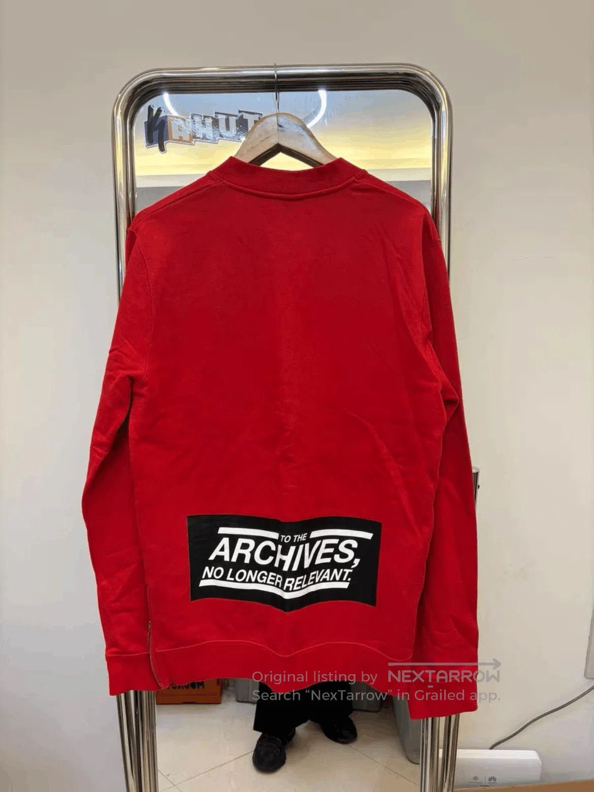 Raf Simons Side Zipper Sweatshirt.
